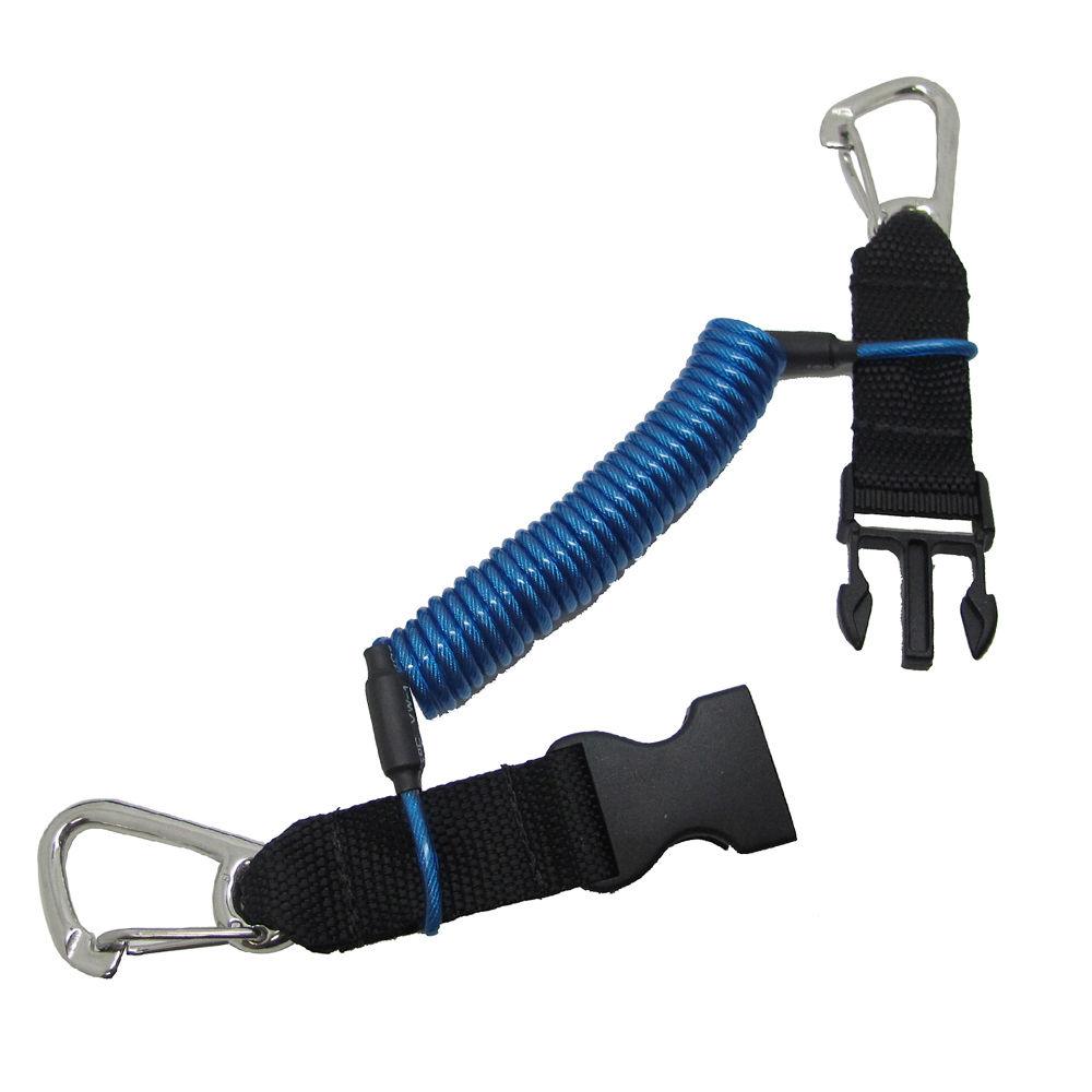 Scuba Diving Deluxe Snappy Camera Lanyard with Heavy Duty Clips, 1.8m Coil - Scuba Choice