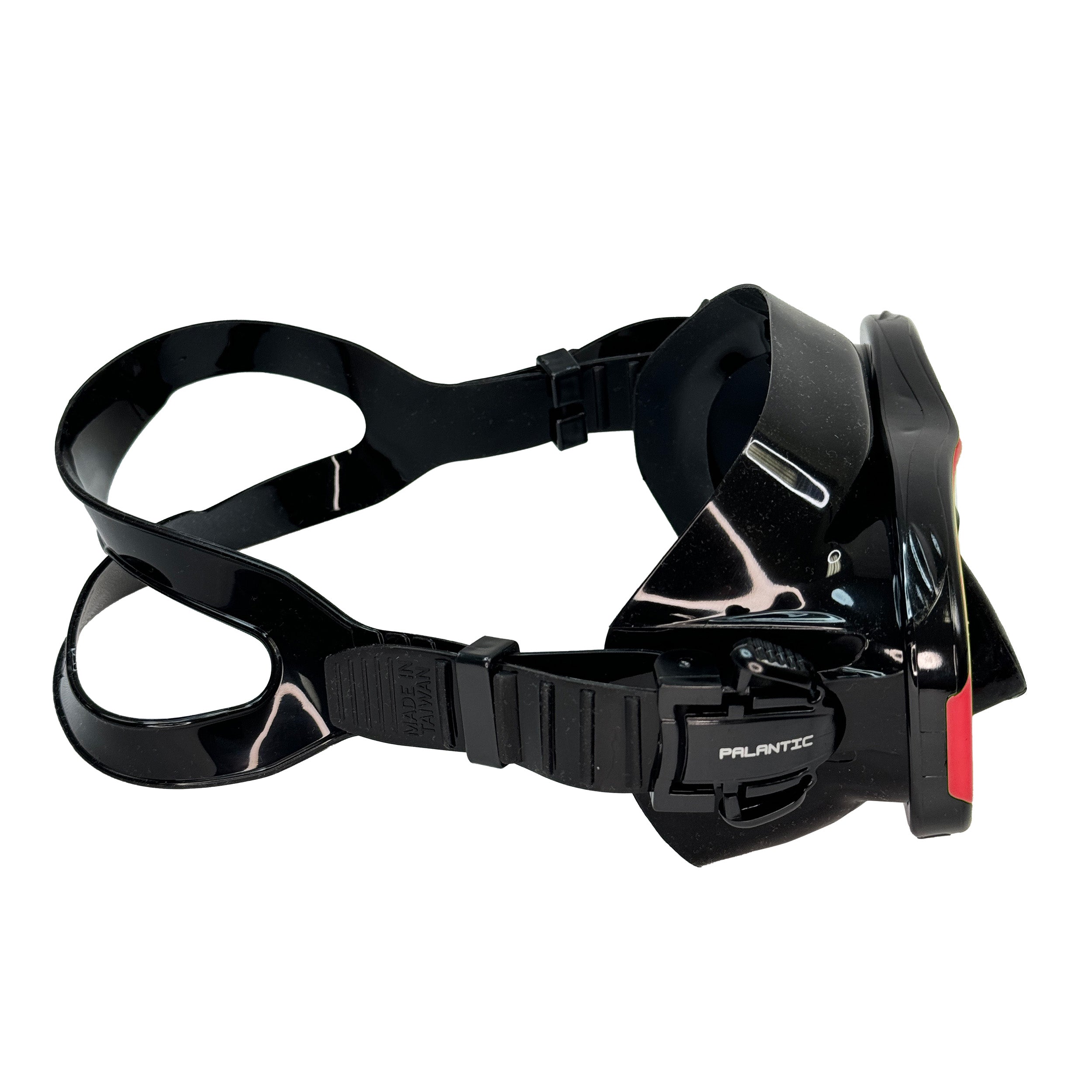 Palantic M36 Solid Red/Black Silicone RX Nearsighted Lenses Dive/Snorkeling Mask