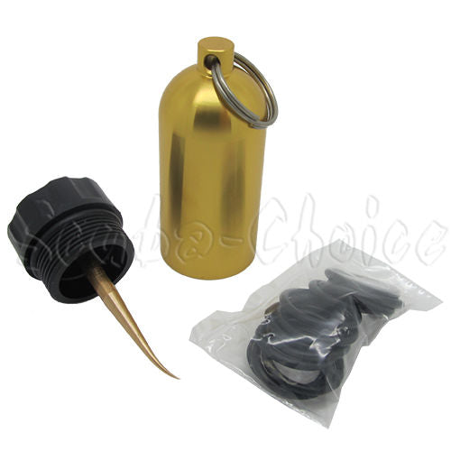 Scuba Choice Diving Mini Tank Key Ring with Brass Pick & O-Rings
