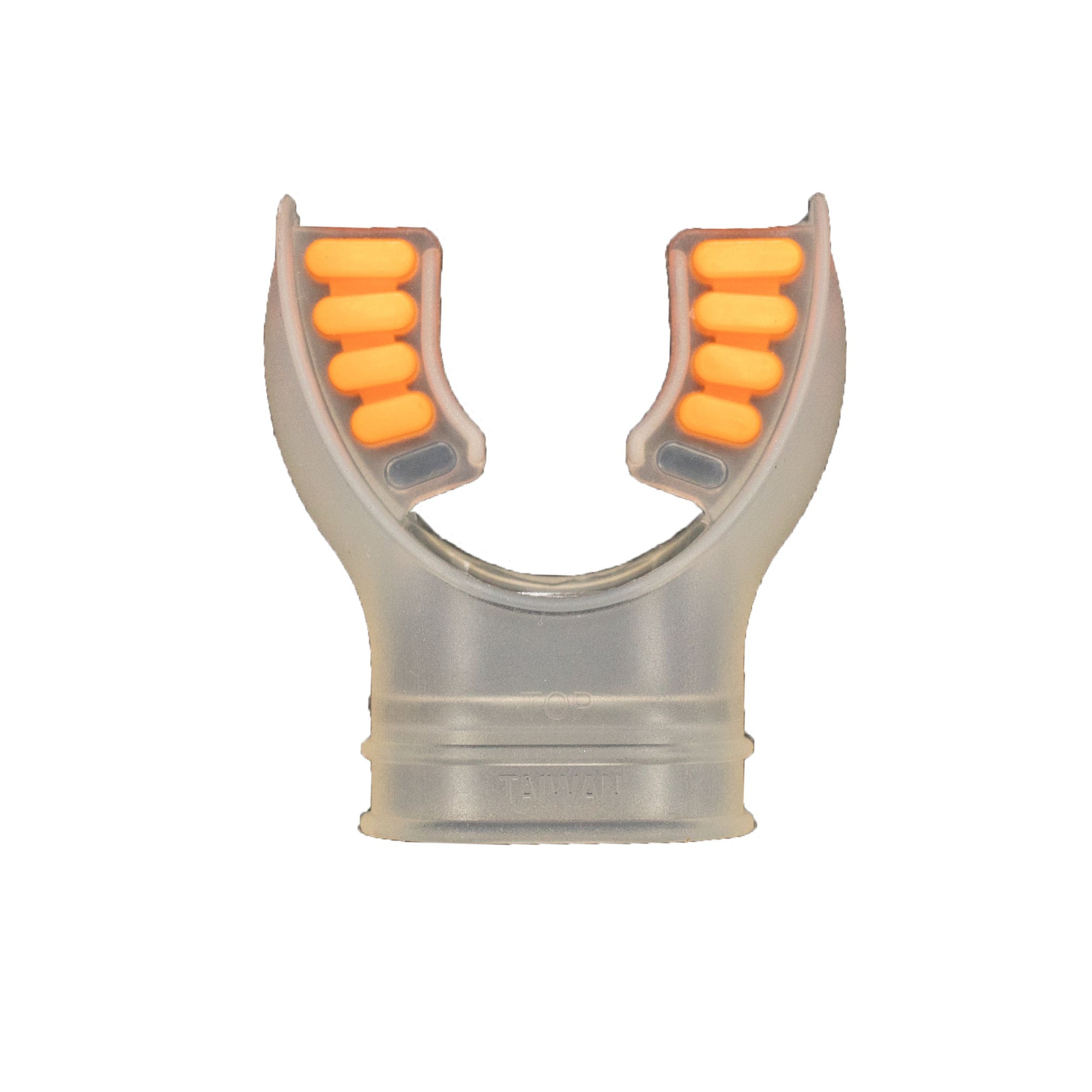 Scuba Diving Clear Silicone Octopus Snorkel Mouthpiece Color Tab & Regulator Tie