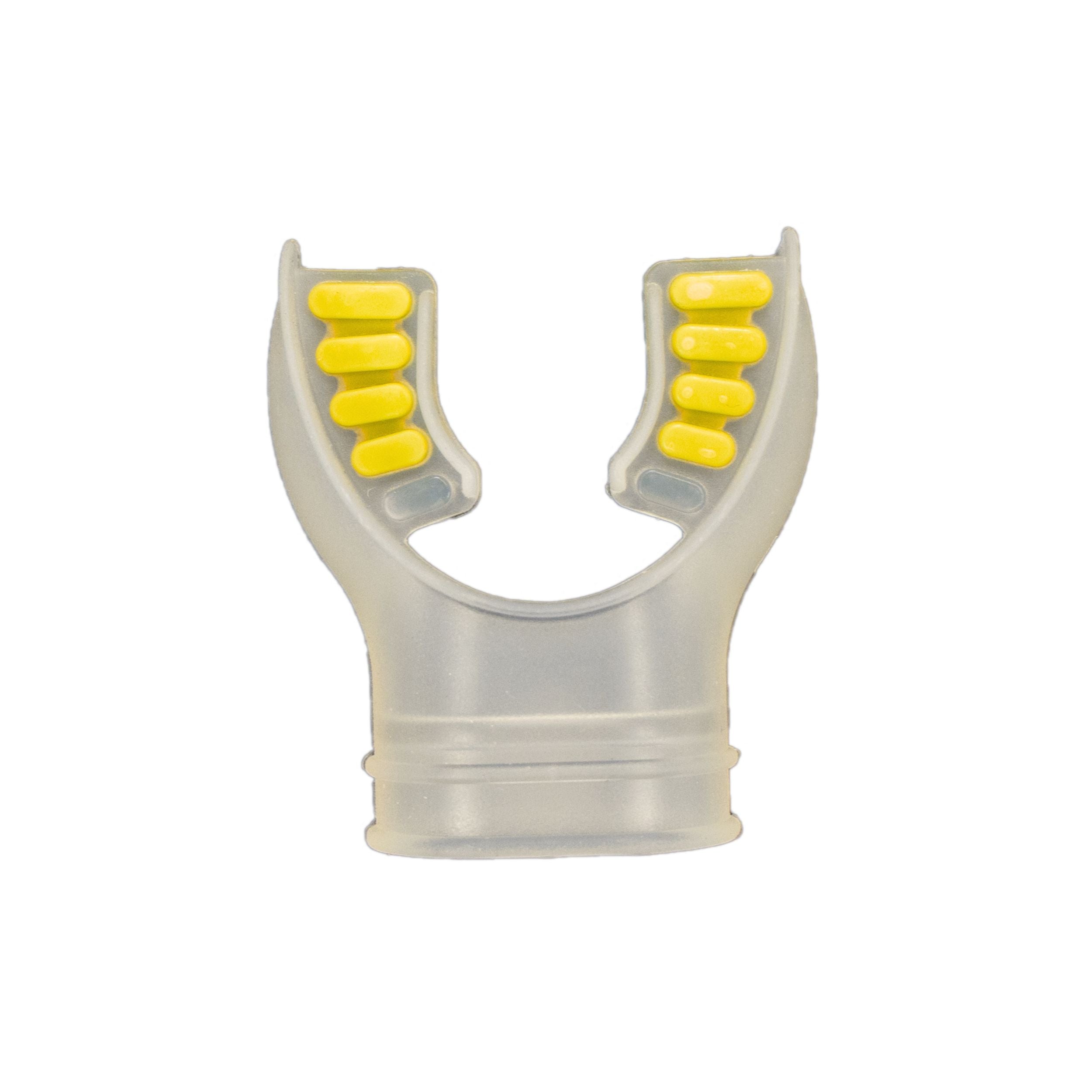 Scuba Diving Clear Silicone Octopus Snorkel Mouthpiece Color Tab & Regulator Tie