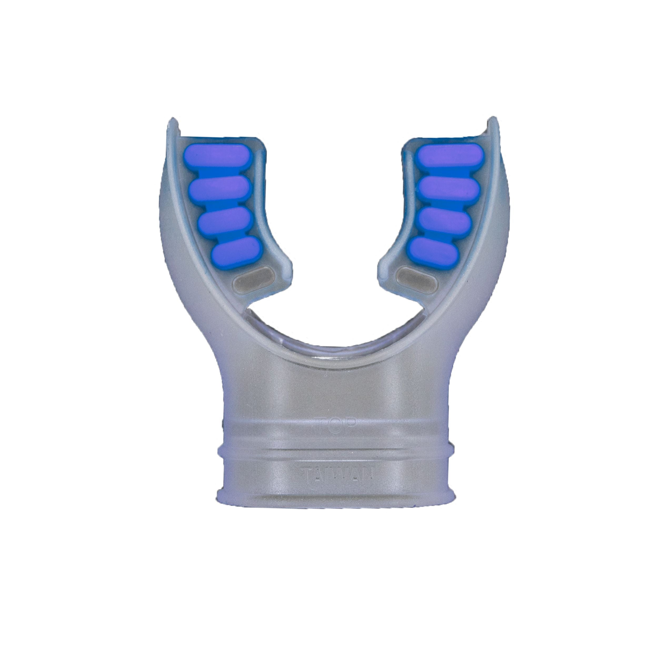 Scuba Diving Clear Silicone Octopus Snorkel Mouthpiece Color Tab & Regulator Tie