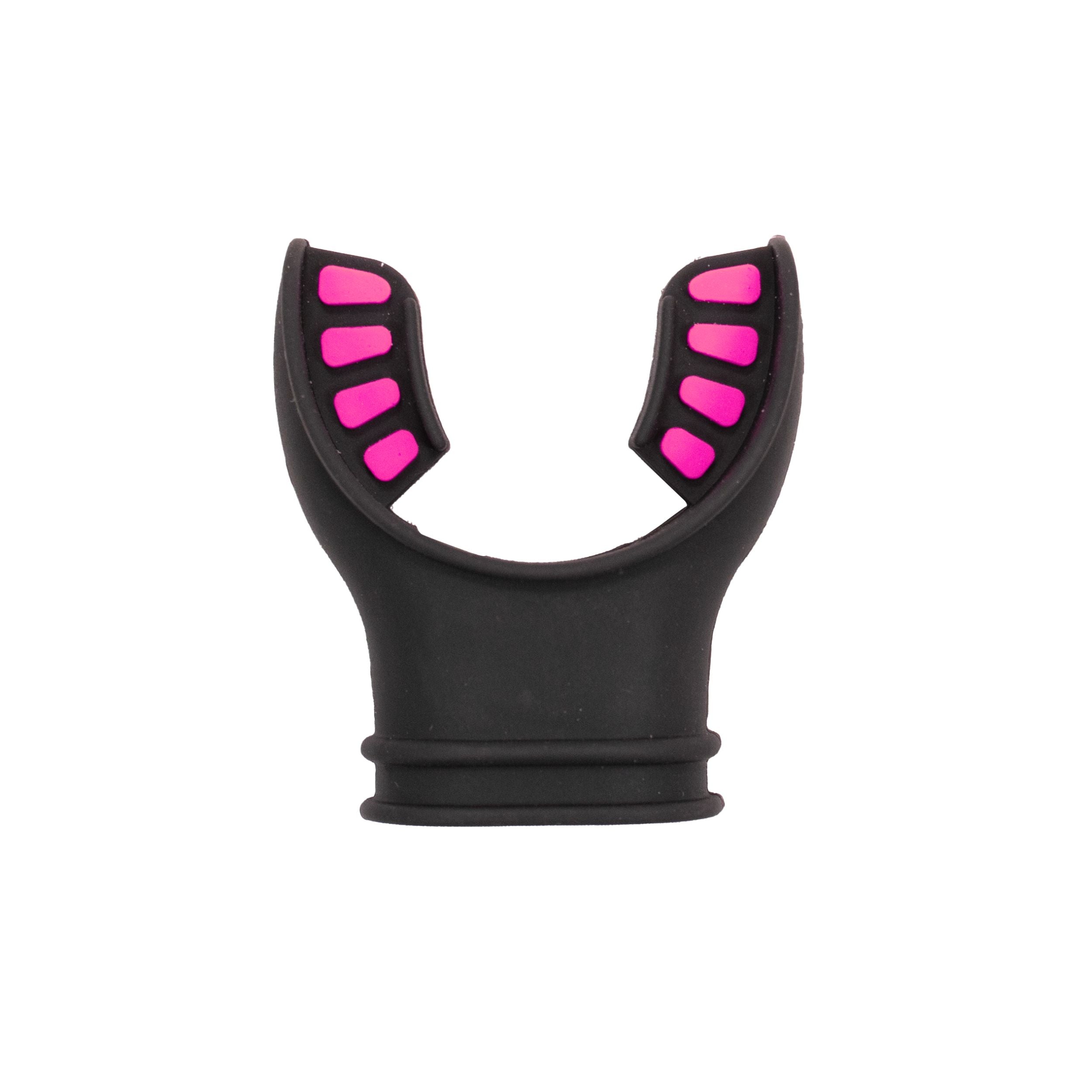 Scuba Diving Black Silicone Octopus Snorkel Mouthpiece Color Tab & Regulator Tie