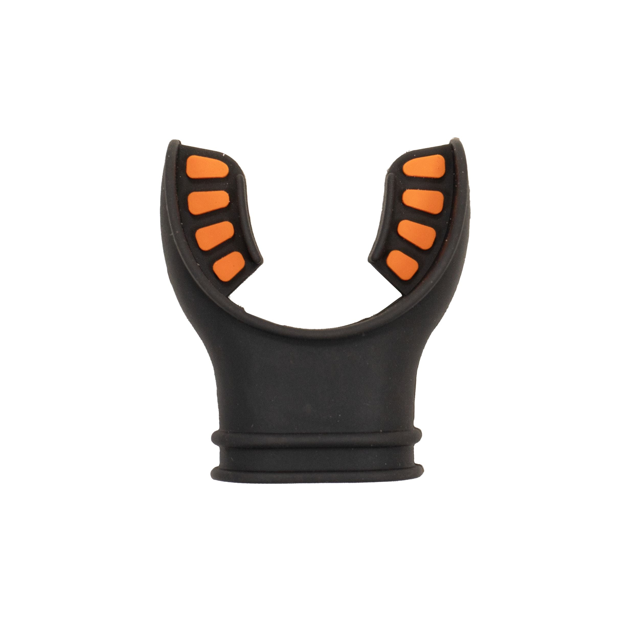 Scuba Diving Black Silicone Octopus Snorkel Mouthpiece Color Tab & Regulator Tie