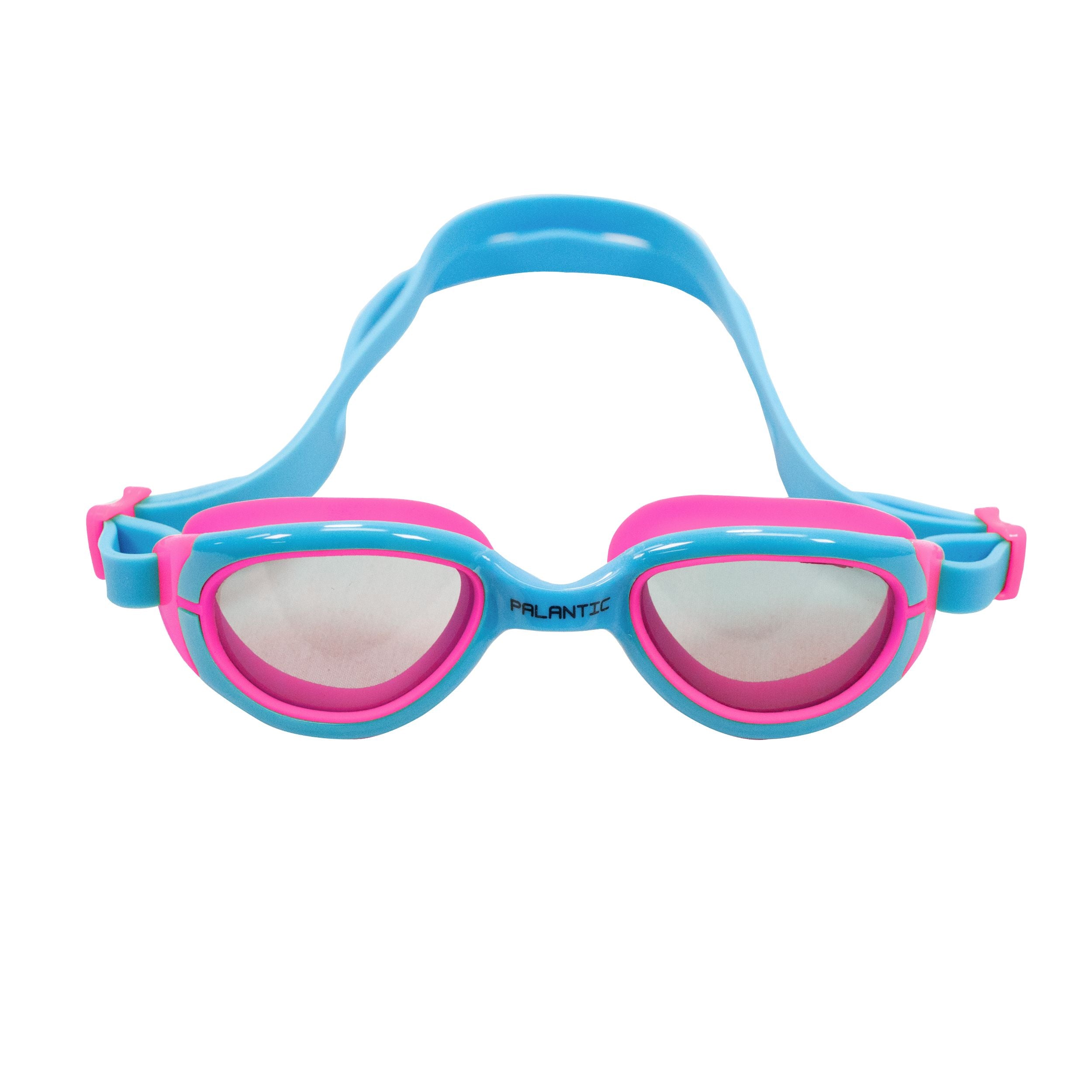 Palantic Jr. Silicone Swim Goggles, Blue/Pink