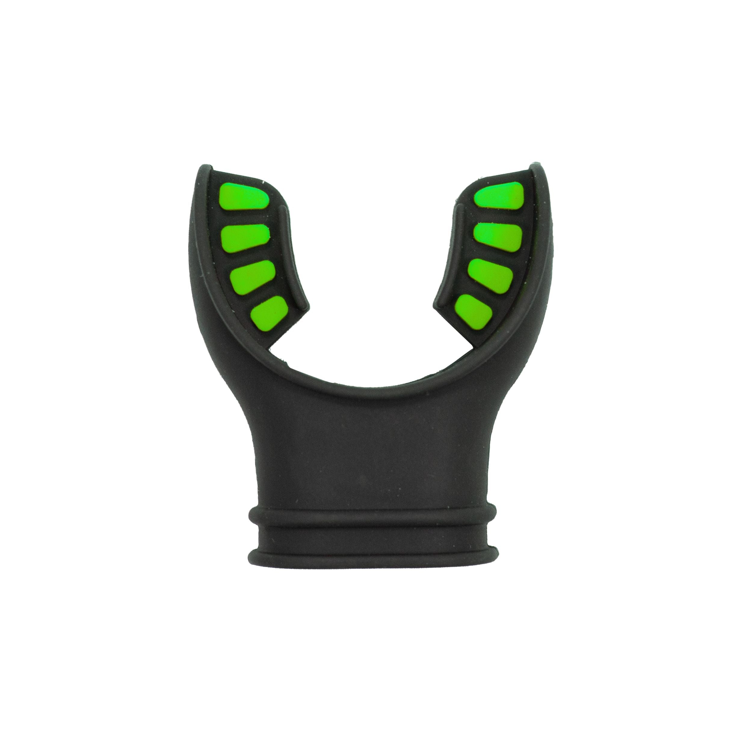 Scuba Diving Black Silicone Octopus Snorkel Mouthpiece Color Tab & Regulator Tie