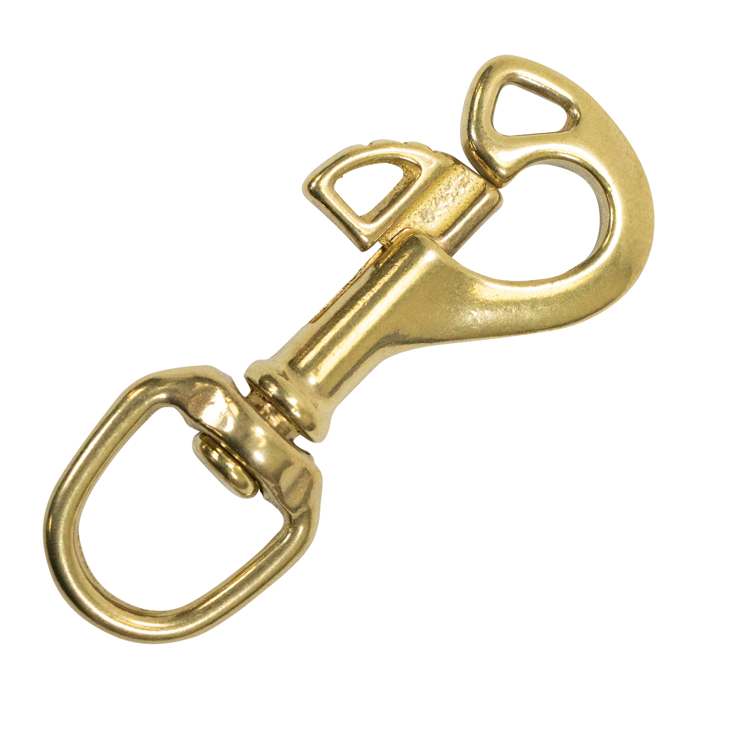 Scuba Diving 3-1/4" Butterfly Swivel Brass Bolt Snap