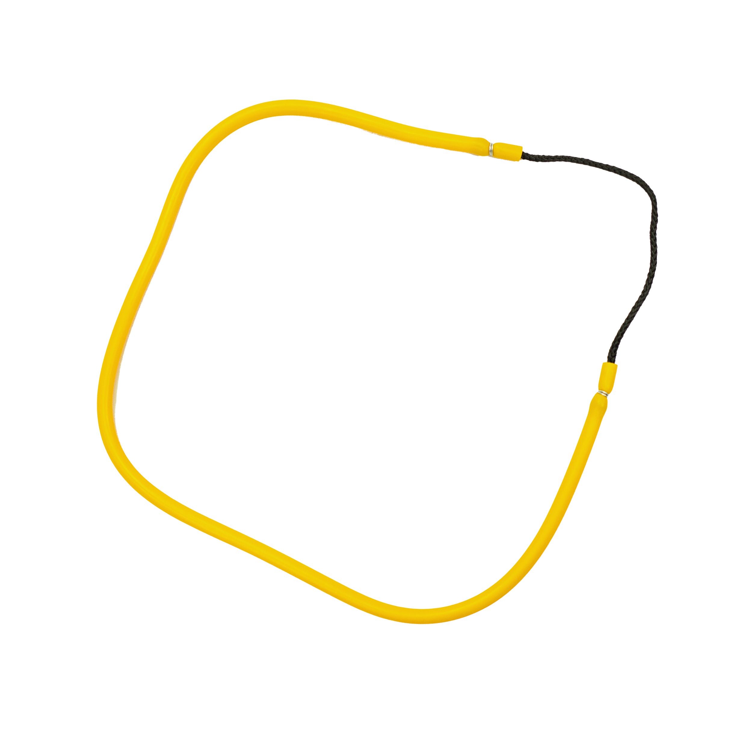 3/8" Yellow Rubber Fishing Hand Pole Spear Sling - 28-3/8" Long