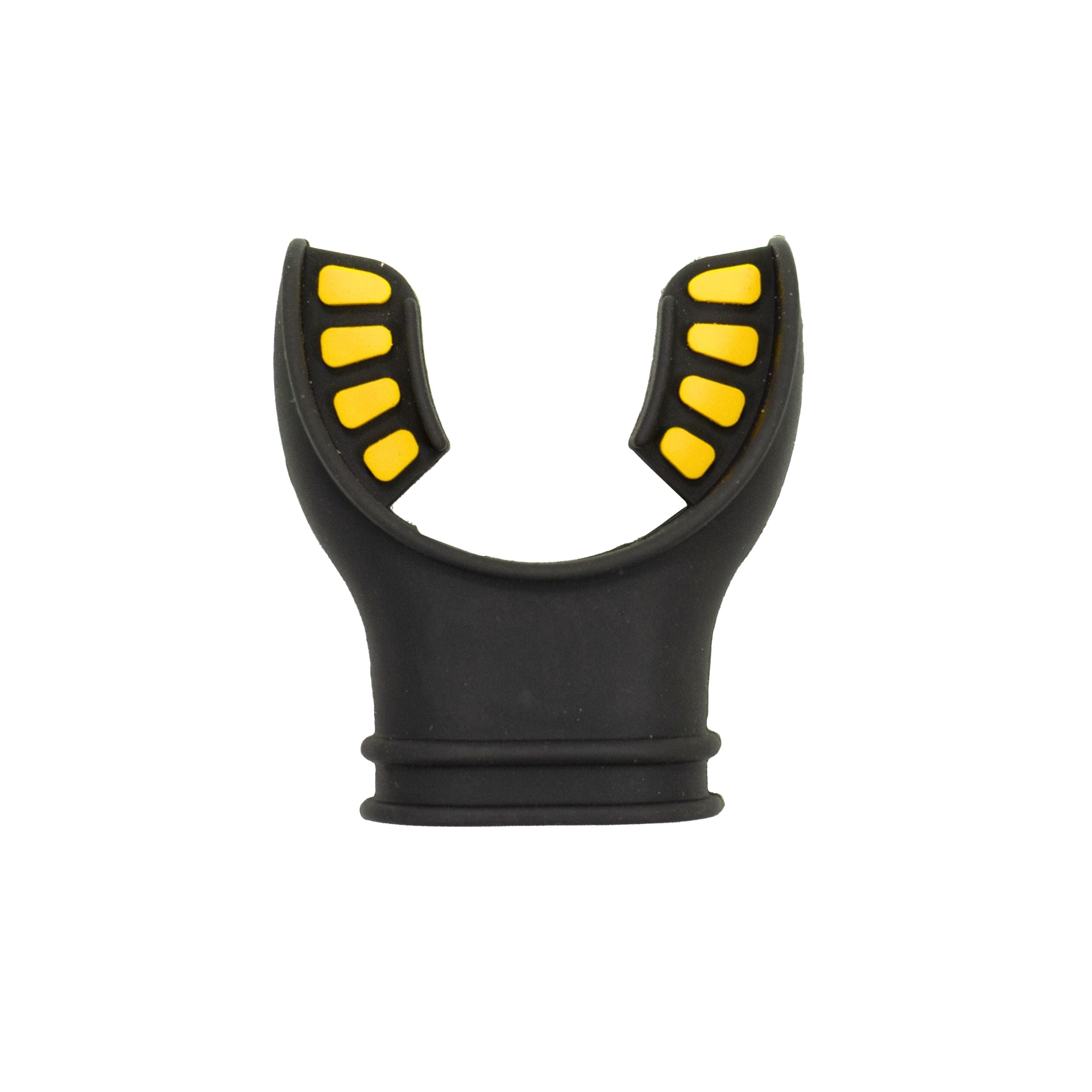 Scuba Diving Black Silicone Octopus Snorkel Mouthpiece Color Tab & Regulator Tie