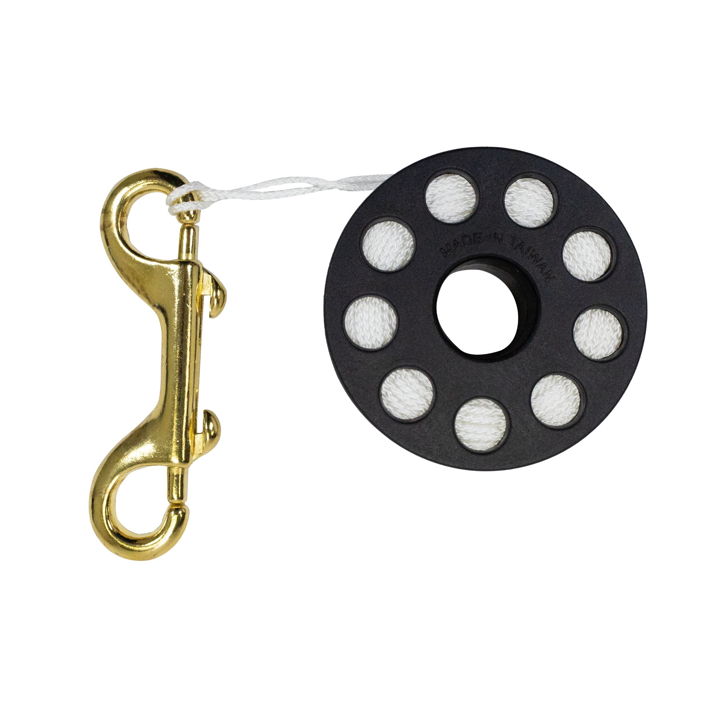 Scuba Diving Dive Compact Finger Spool Reel 100ft - White Line