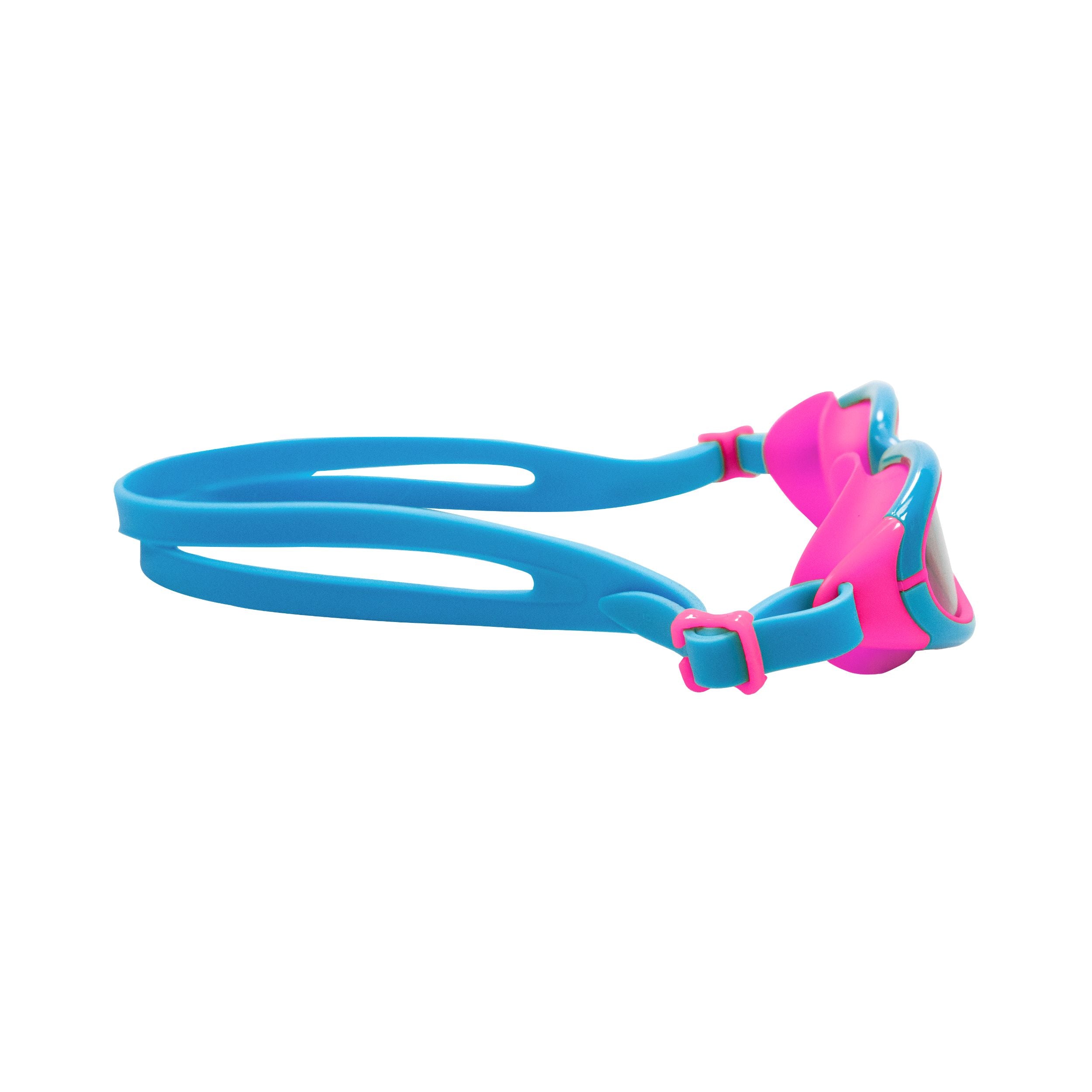 Palantic Jr. Silicone Swim Goggles, Blue/Pink