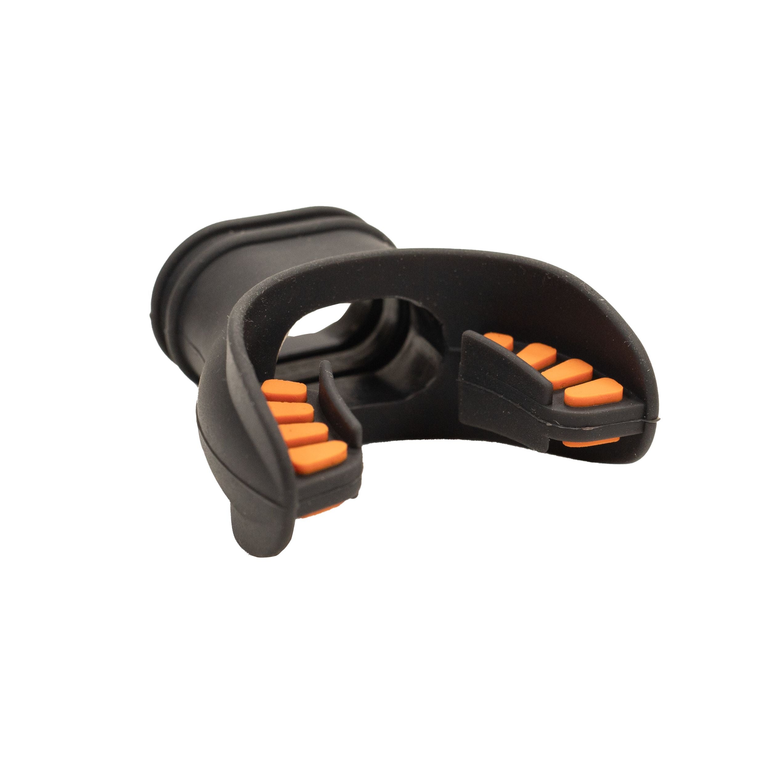 Scuba Diving Black Silicone Octopus Snorkel Mouthpiece Color Tab & Regulator Tie