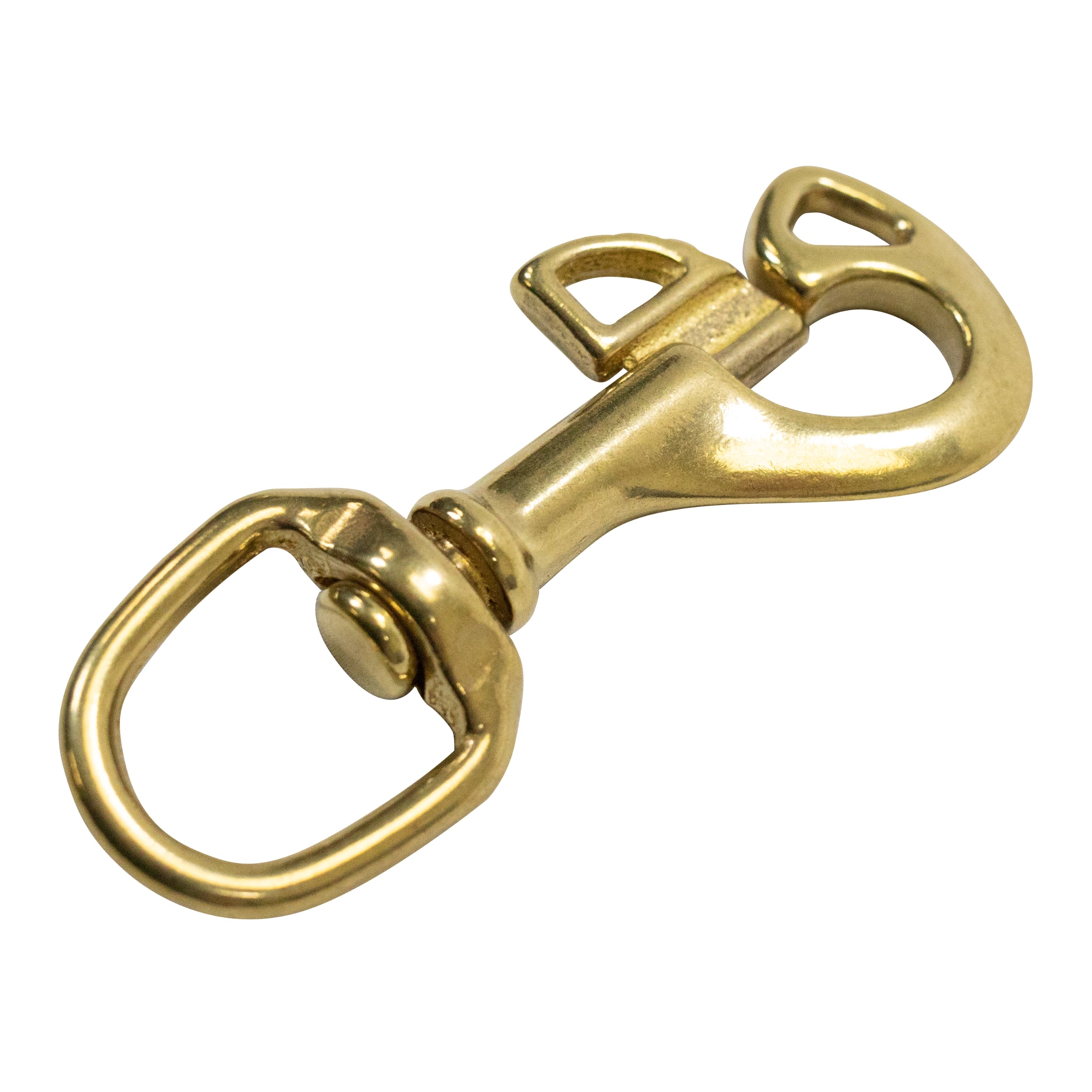 Scuba Diving 3-1/4" Butterfly Swivel Brass Bolt Snap
