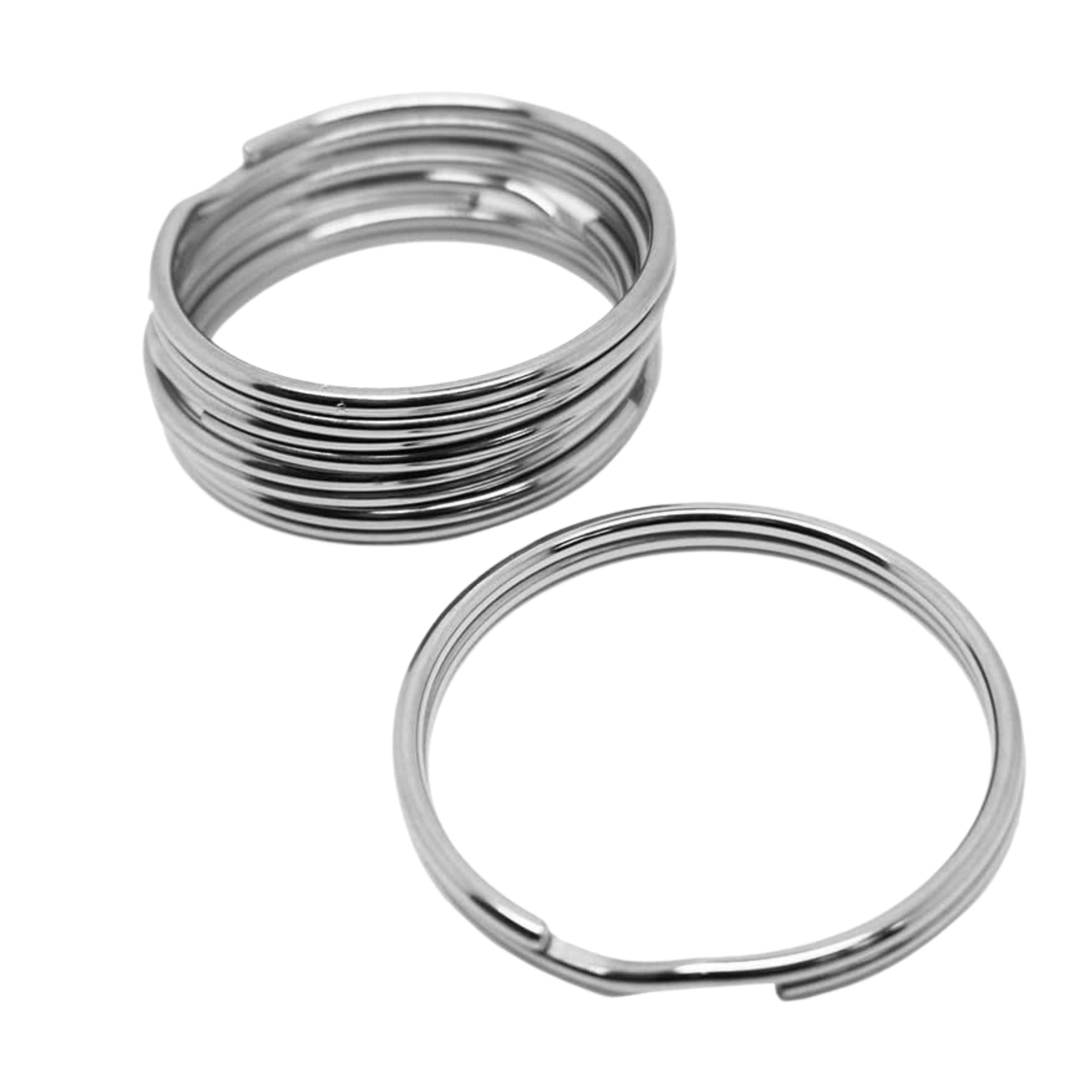 Scuba Diving 51mm Stainless Steel 2.5mm Split Ring for BCD attachment 5pc Pack