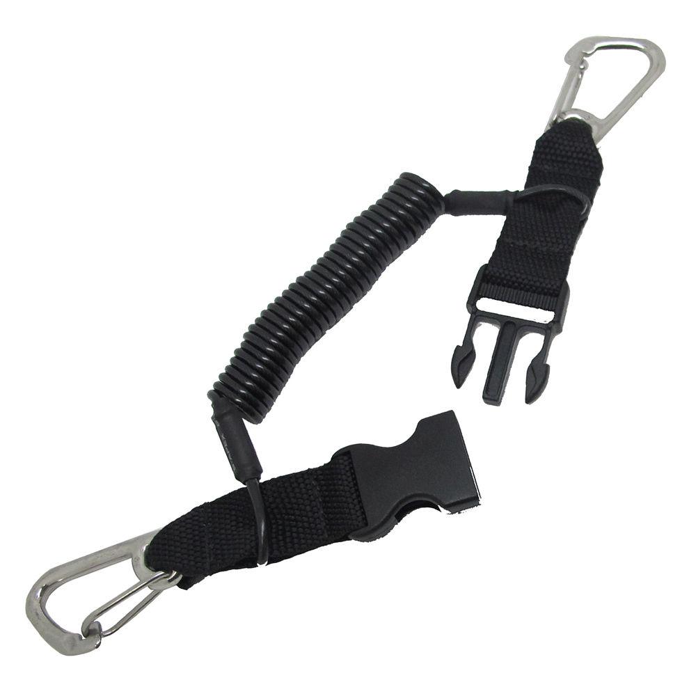Scuba Diving Deluxe Snappy Camera Lanyard with Heavy Duty Clips, 1.8m Coil - Scuba Choice