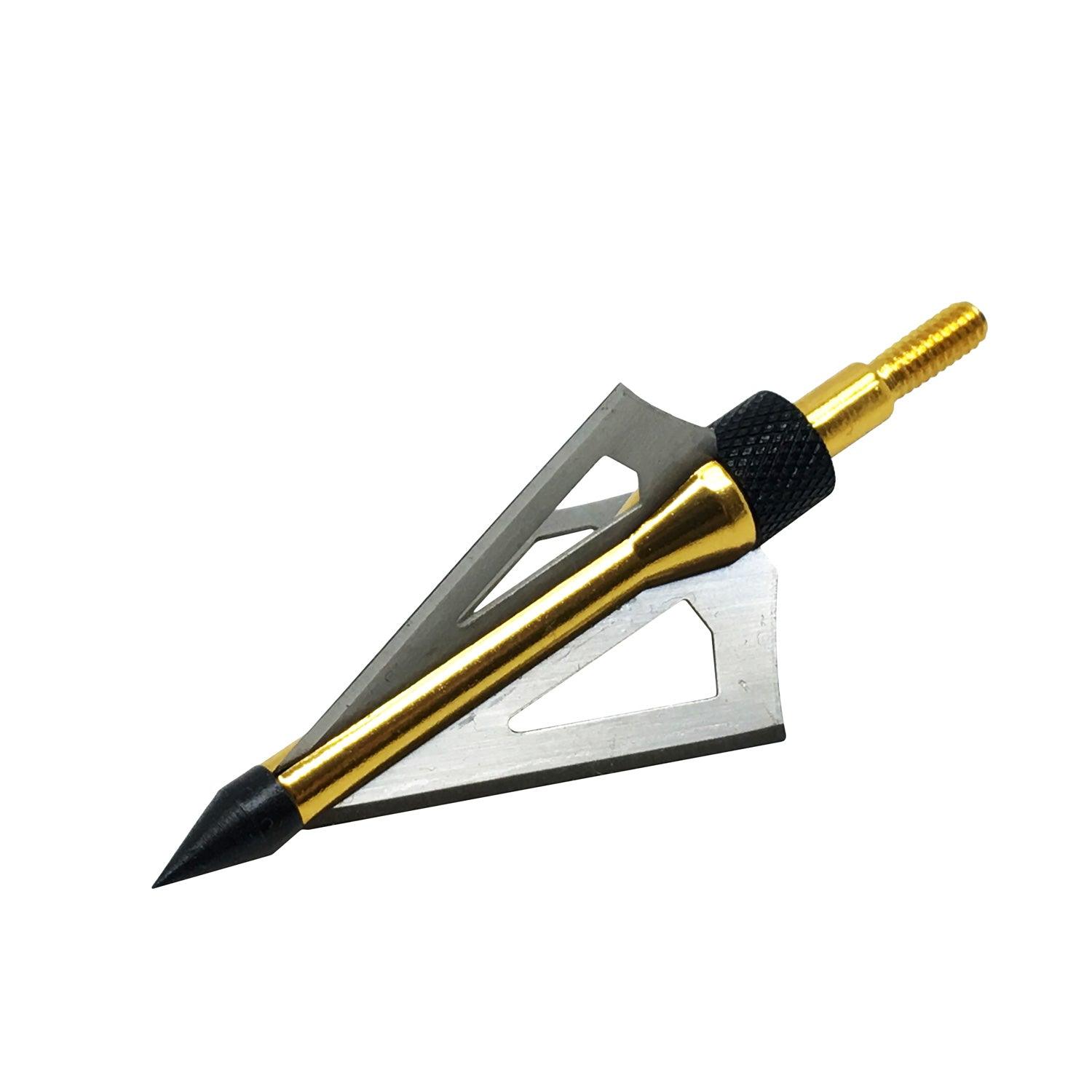 Safari Choice Archery 3 Fixed Blades Broadheads 100g, 6pc pack - Scuba Choice