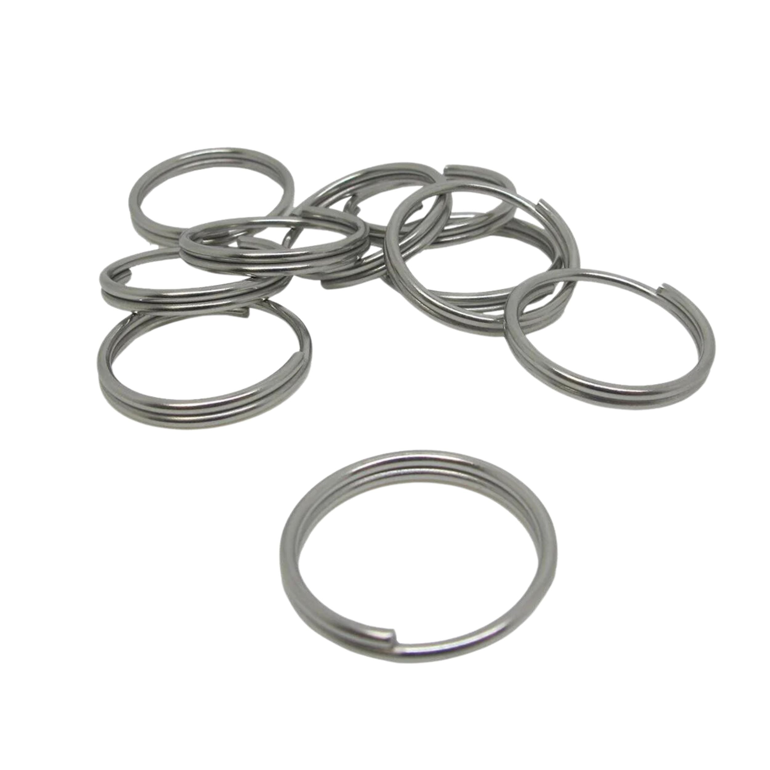 Scuba Diving 32.3mm Stainless Steel 2mm Split Ring for BCD attachment 10pc Pack