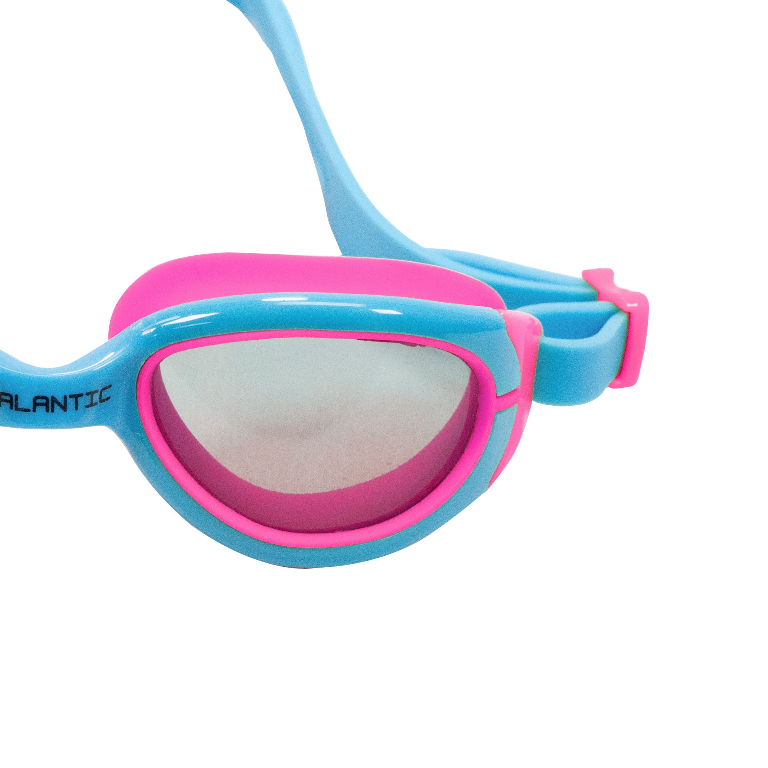 Palantic Jr. Silicone Swim Goggles, Blue/Pink