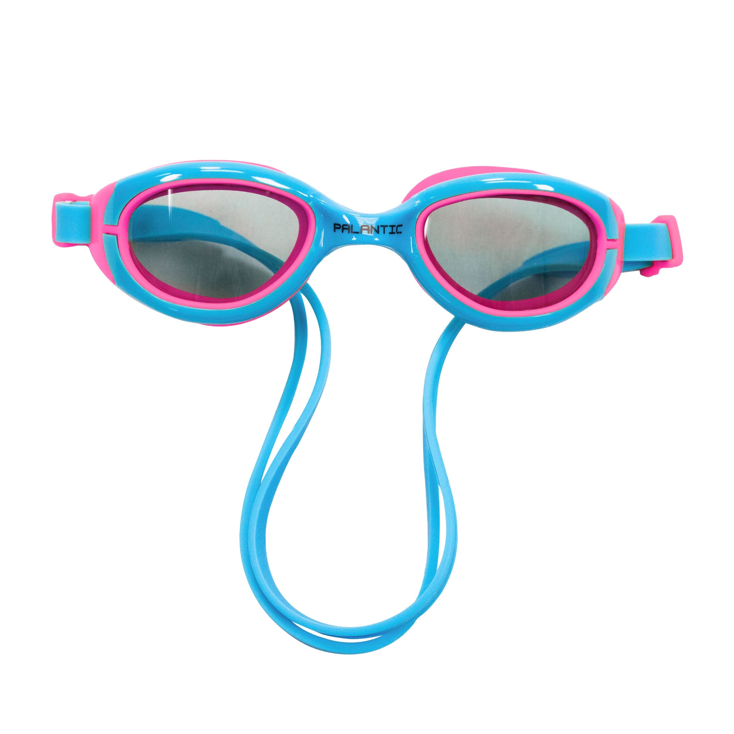 Palantic Jr. Silicone Swim Goggles, Blue/Pink