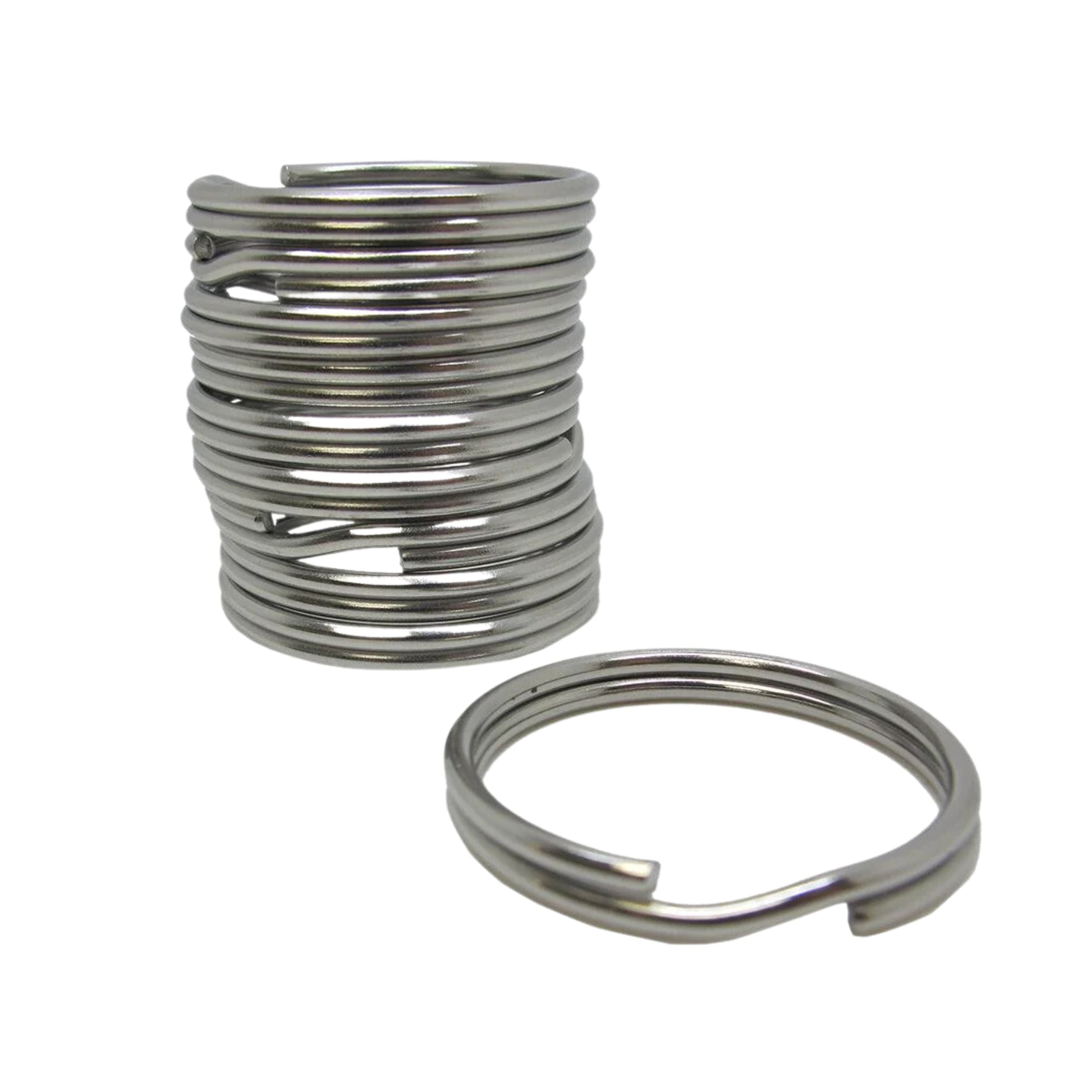Scuba Diving 32.3mm Stainless Steel 2mm Split Ring for BCD attachment 10pc Pack