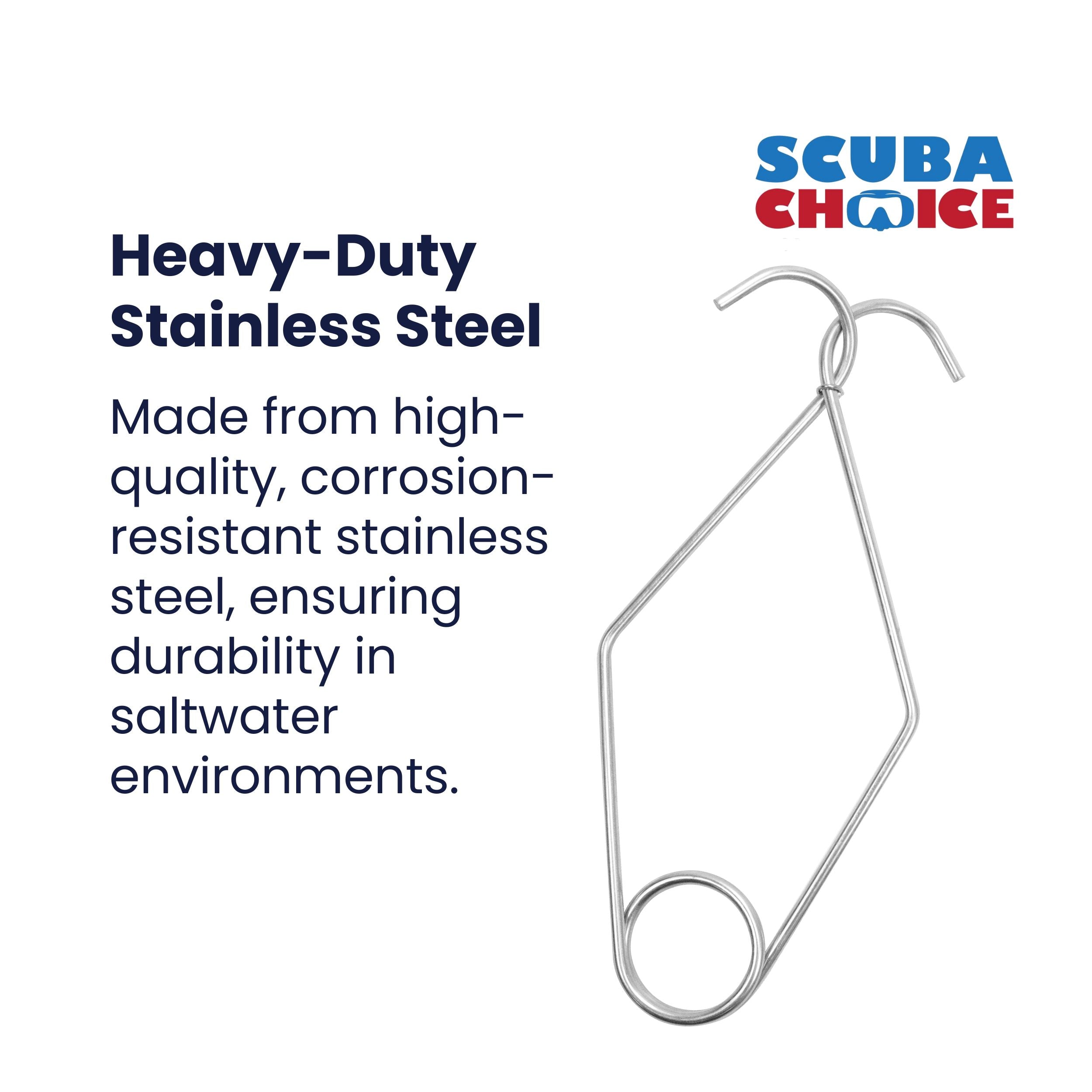 Scuba Choice Stainless Steel Kelp Clip Abalone Float Covers