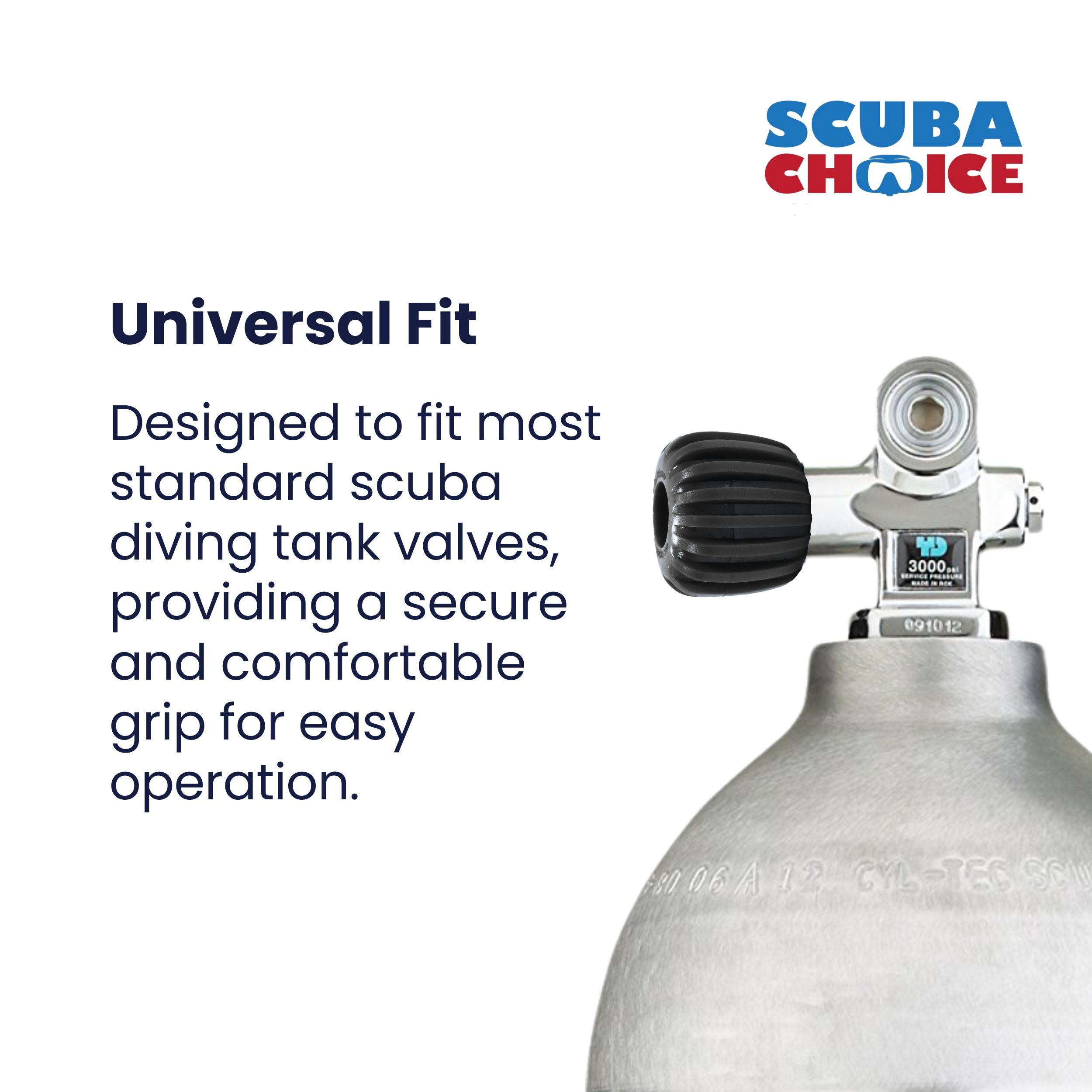 Scuba Choice Scuba Diving Tank Cylinder Valve Knob - Oval shape