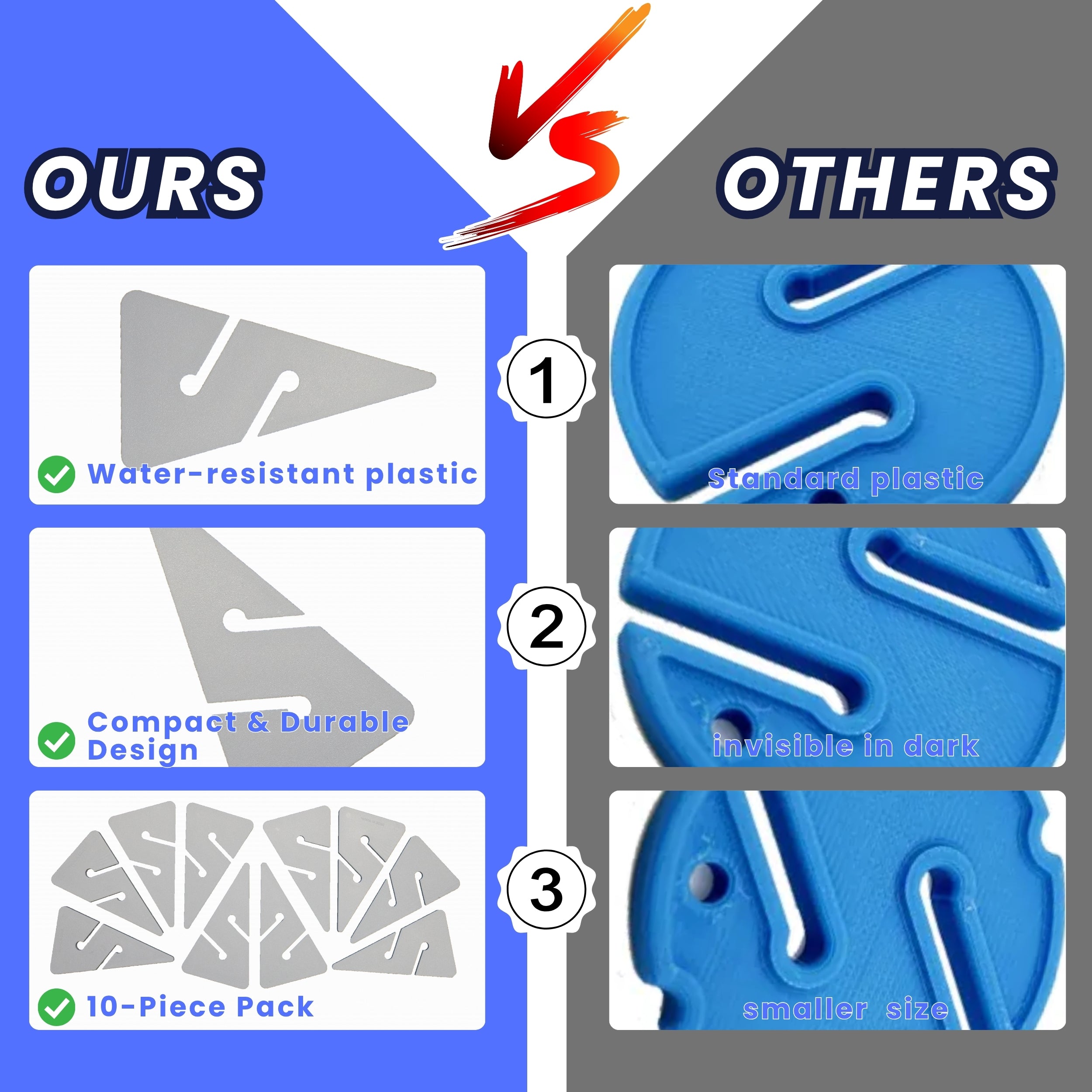 Scuba Choice Cave Diving Line Arrow Marker 10-Piece Pack