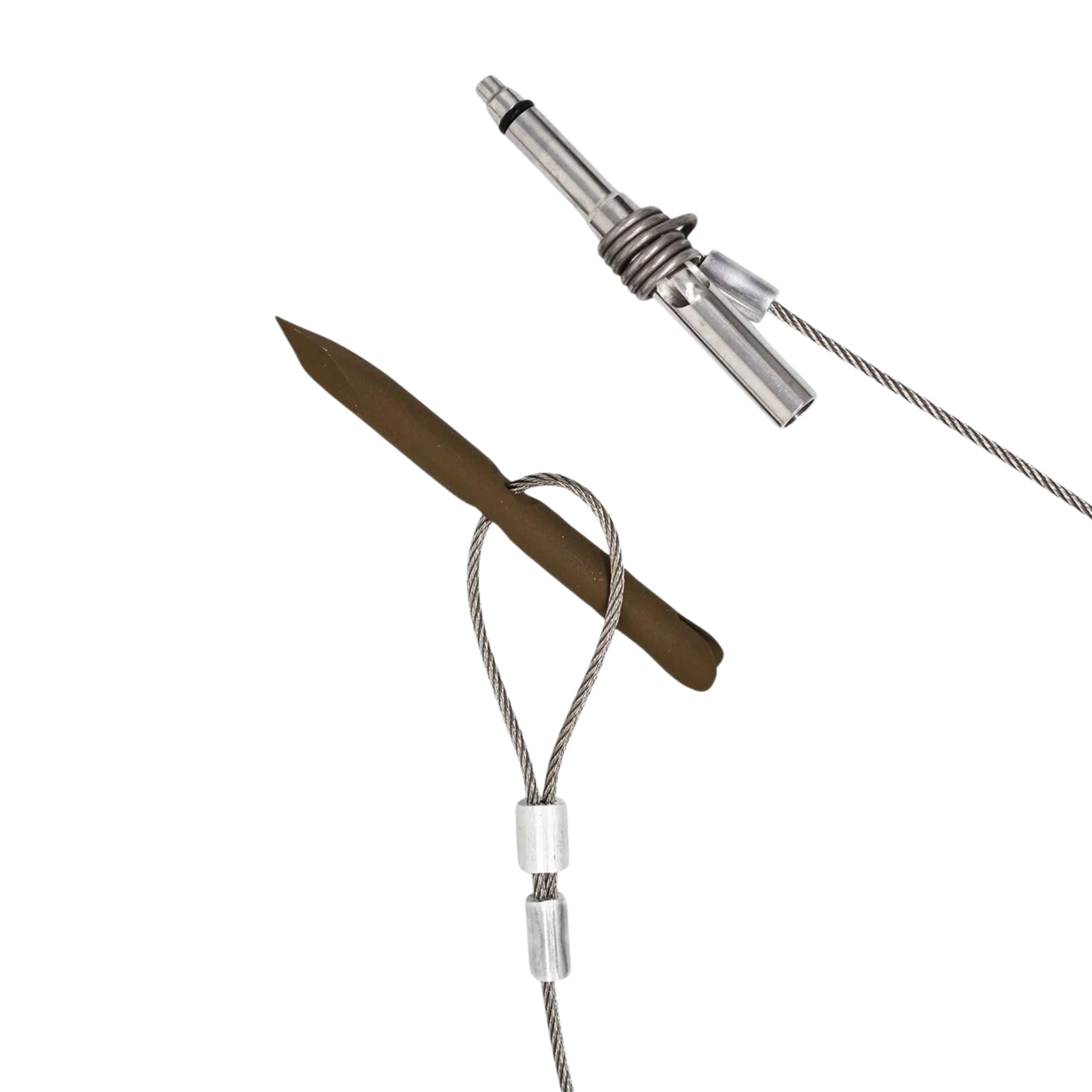 Scuba Choice 4" Gulf Fixed Wing Slip Tip 6mm Thread With 3/8 Slide Ring