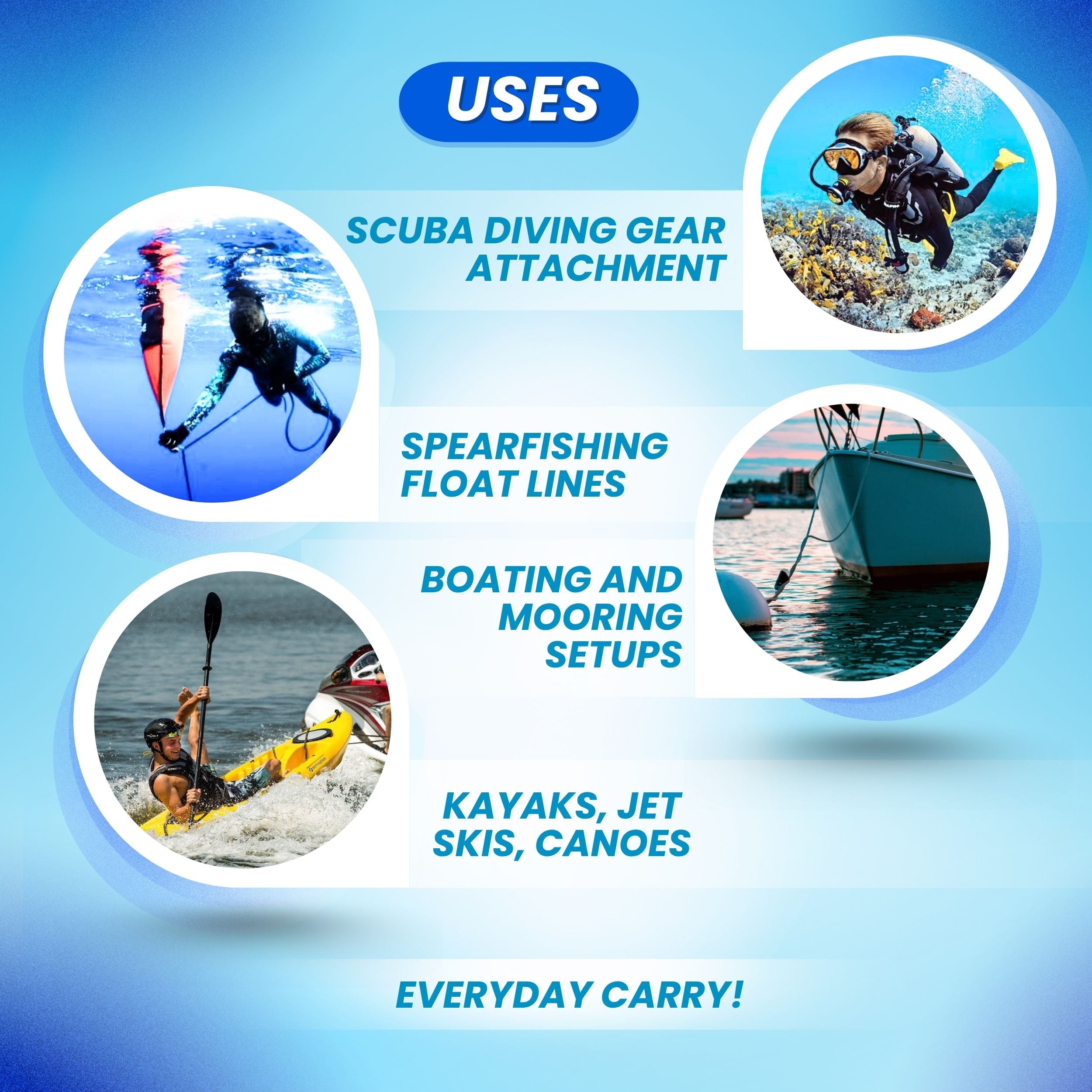 Scuba Choice Boat Marine Black Clip Stainless Steel Swivel Eye Bolt Snap 107mm