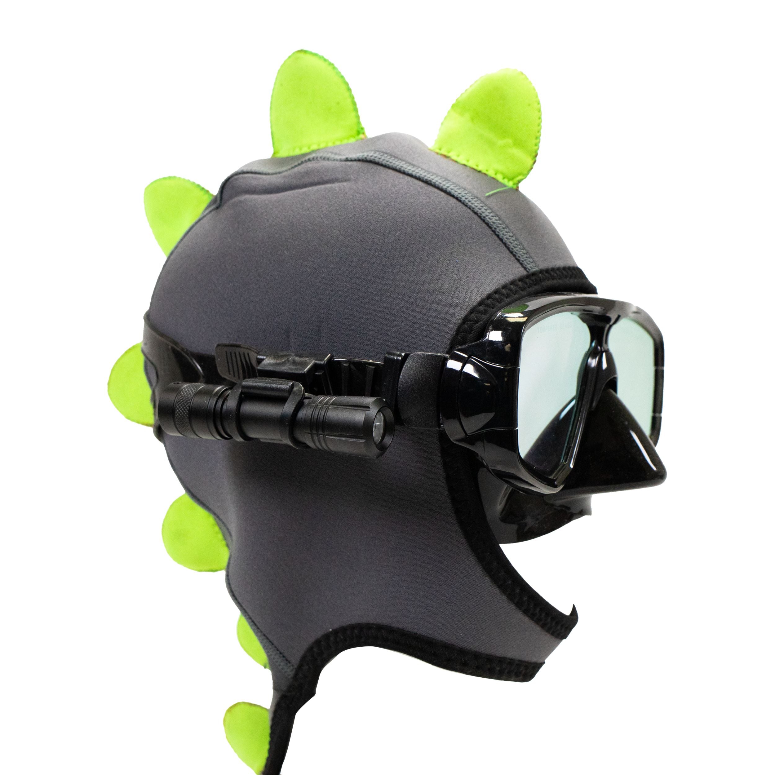 Palantic Pro-One Aluminum LED Dive Light Torch w/ Mask Mount