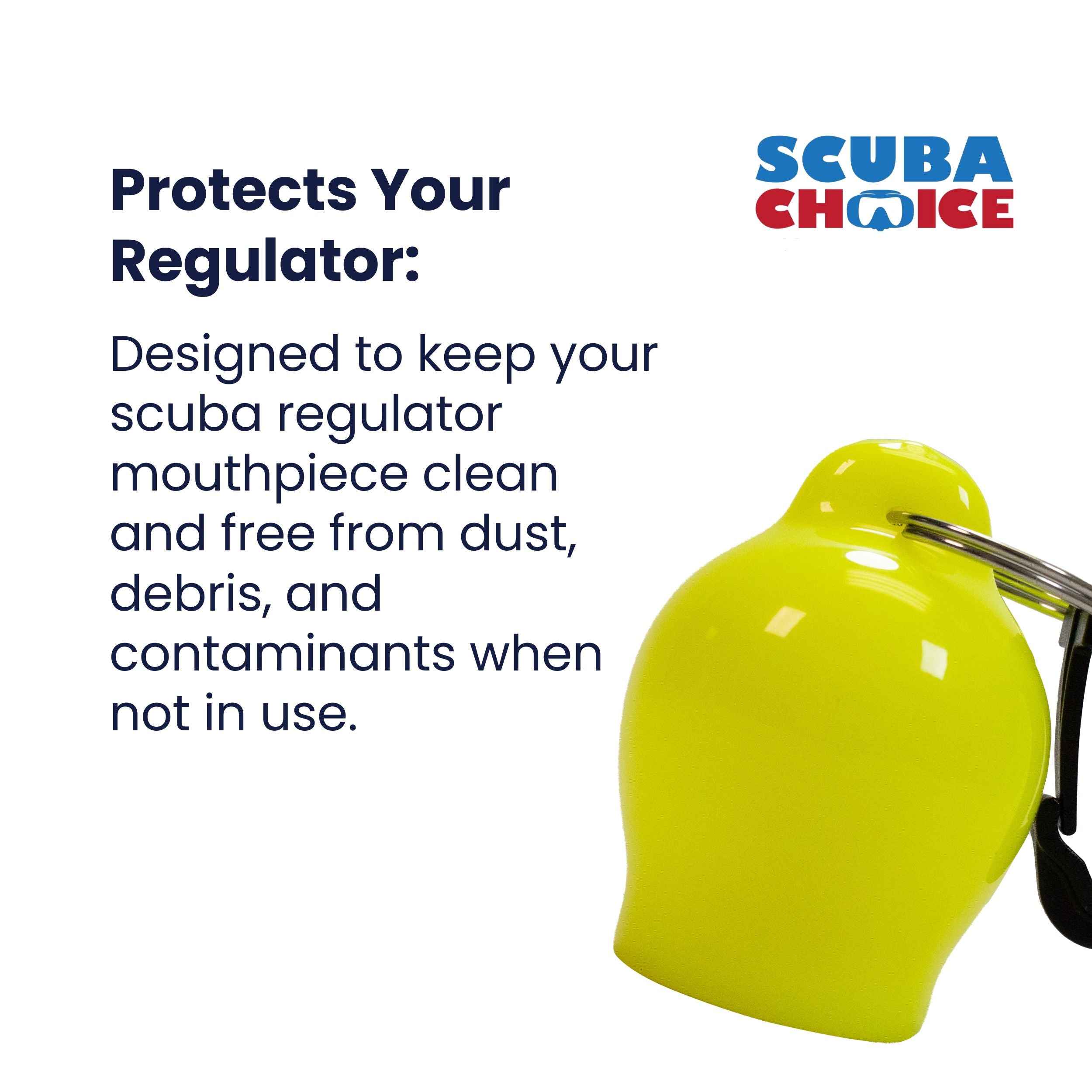 Scuba Diving Skum-Ball Regulator Mouthpiece Cover with Clip