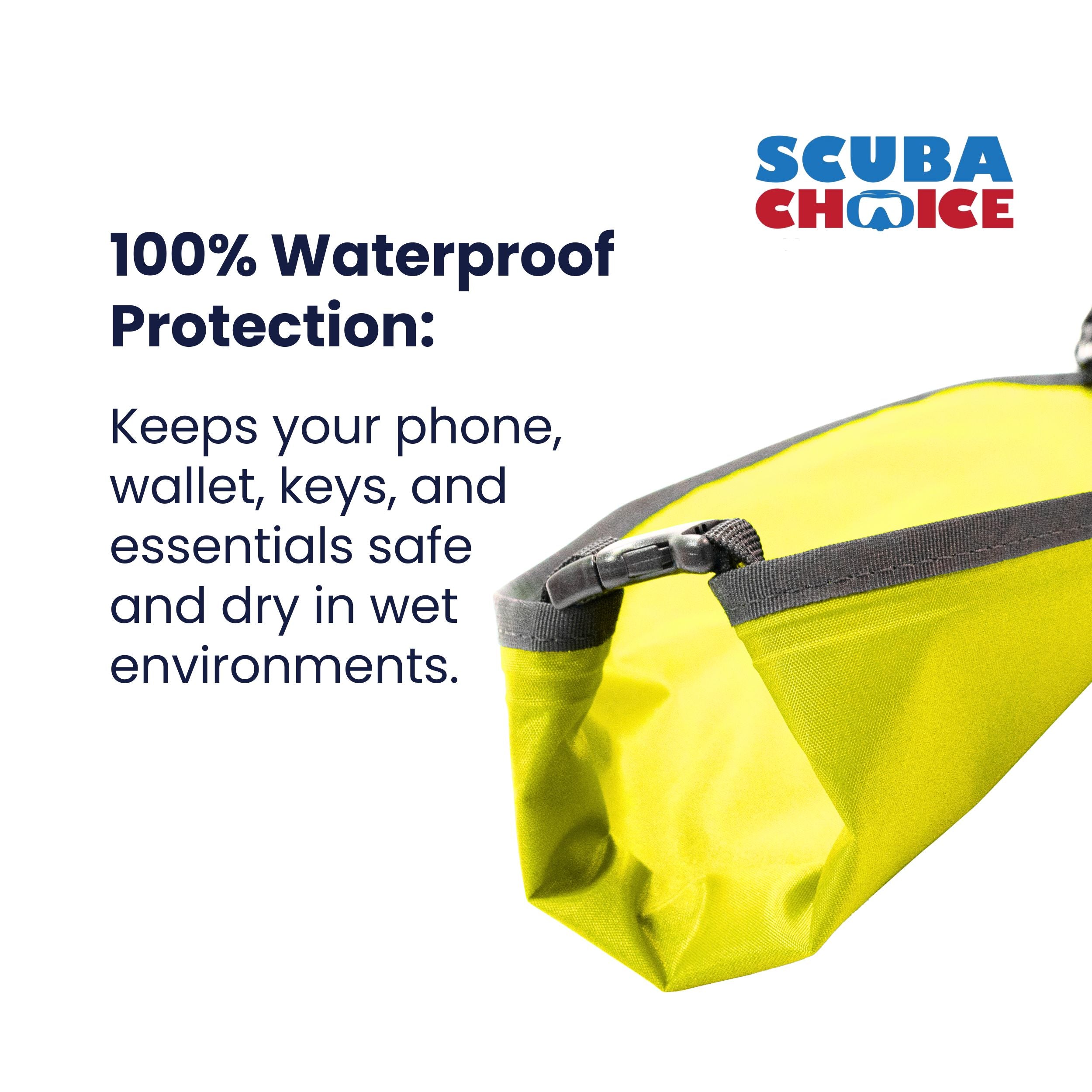 Scuba Choice Travel Size Waterproof Dry Sack Pouch 13" x 8.5", Camping Kayaking