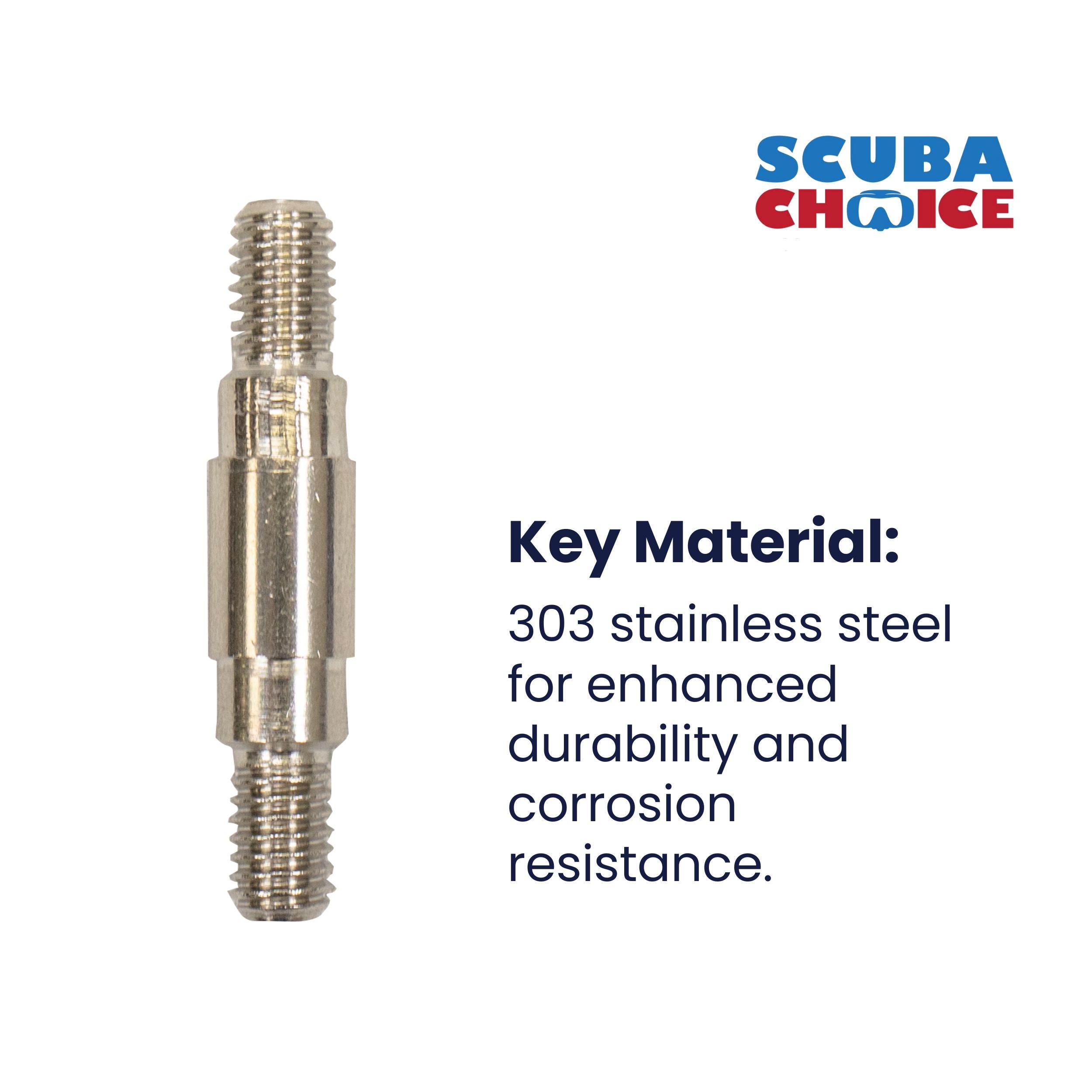 Scuba Choice 6mm Male to 6mm Male Adapter