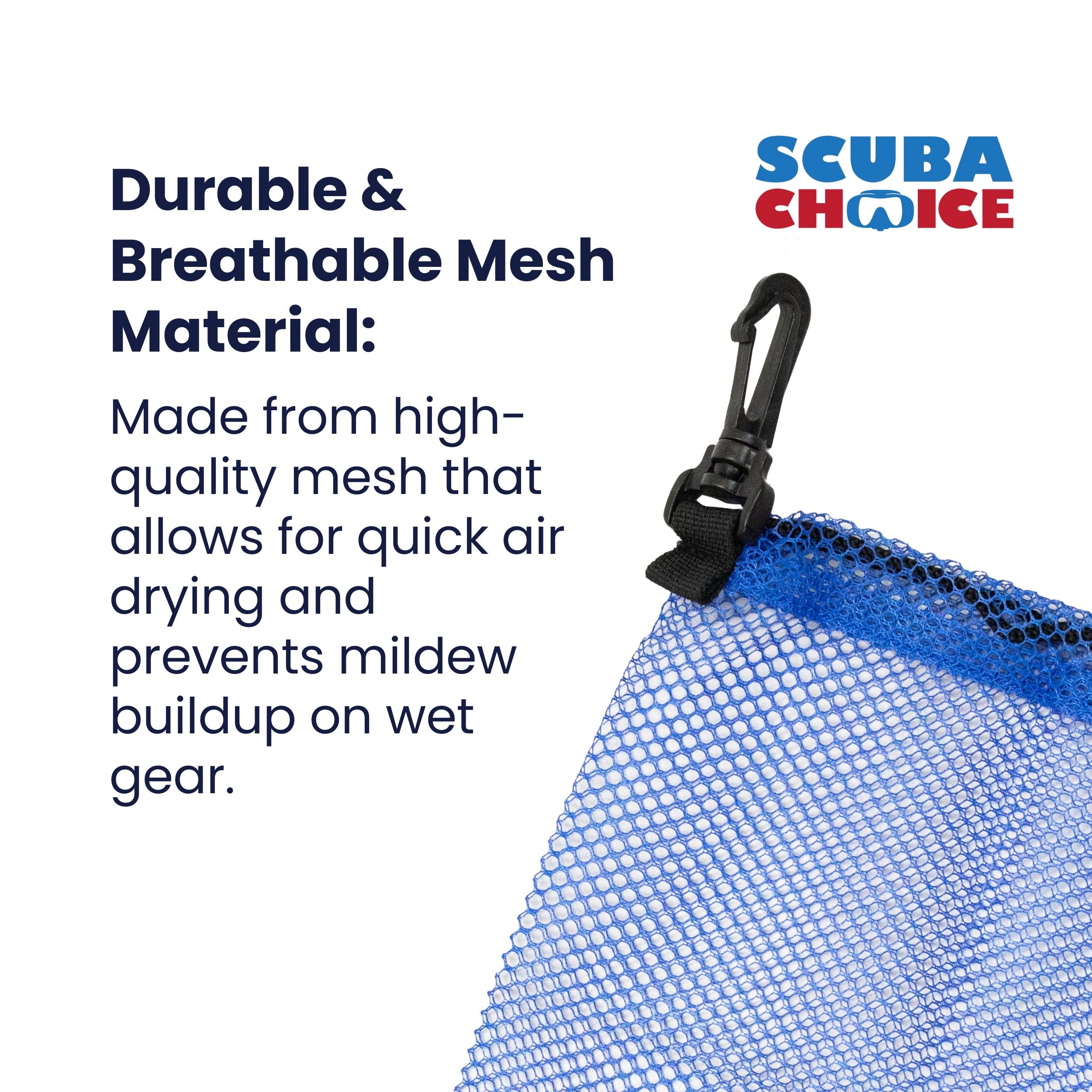 Scuba Choice Blue Mask / Multi Purpose Storage Mesh Bag