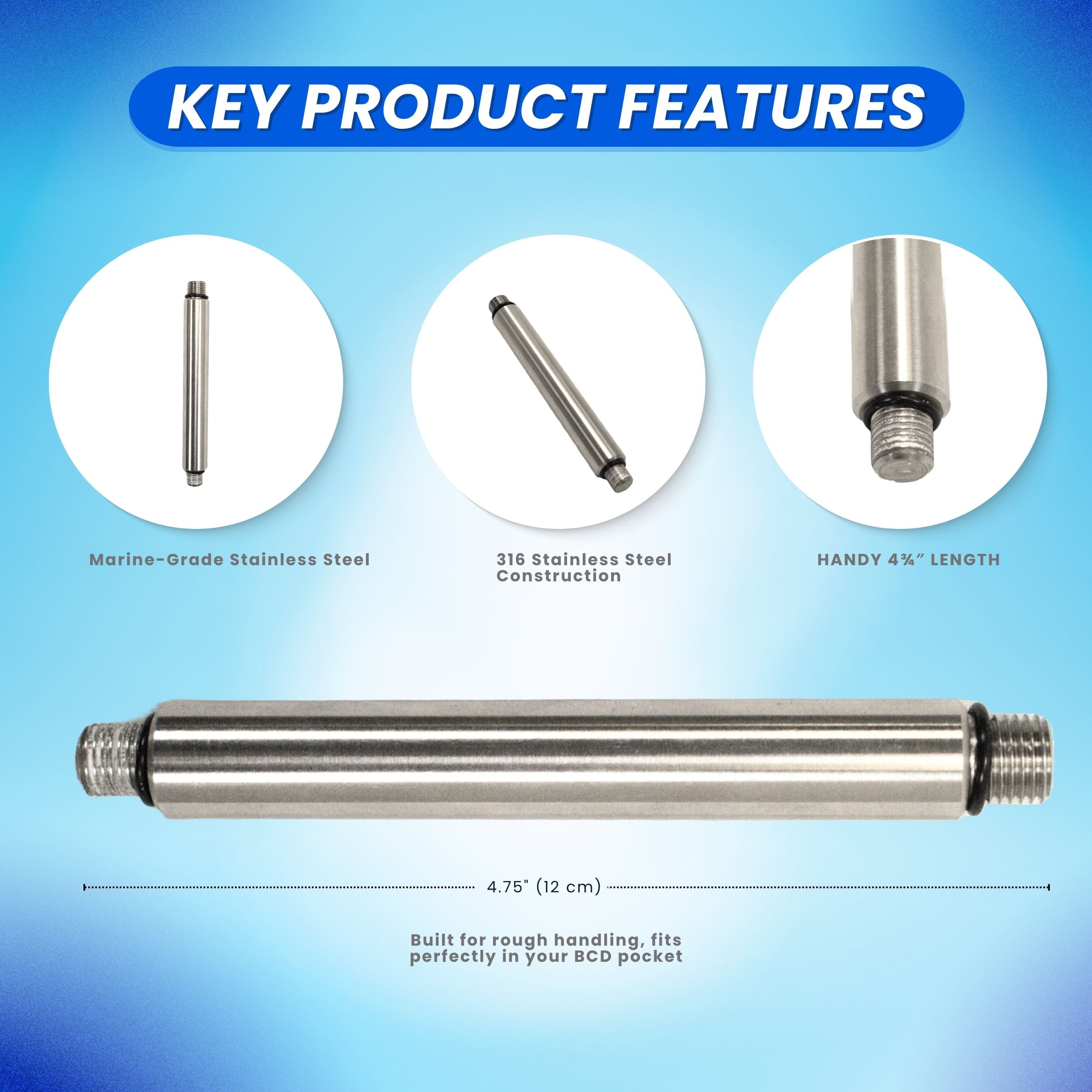 Scuba Diving Spearfishing Stainless Steel Speed Needle