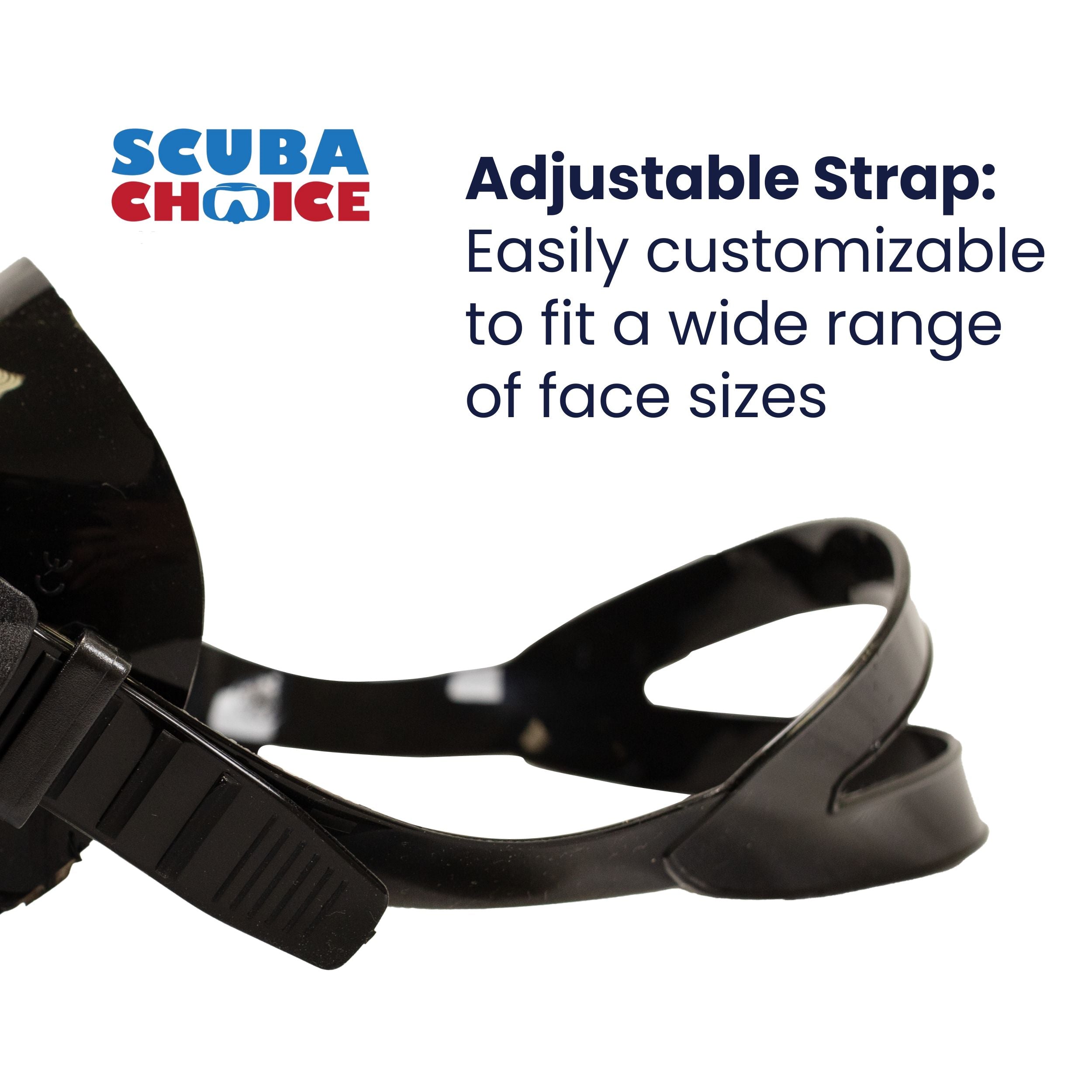 Palantic Diving & Snorkeling 2 Window Black Dive Mask