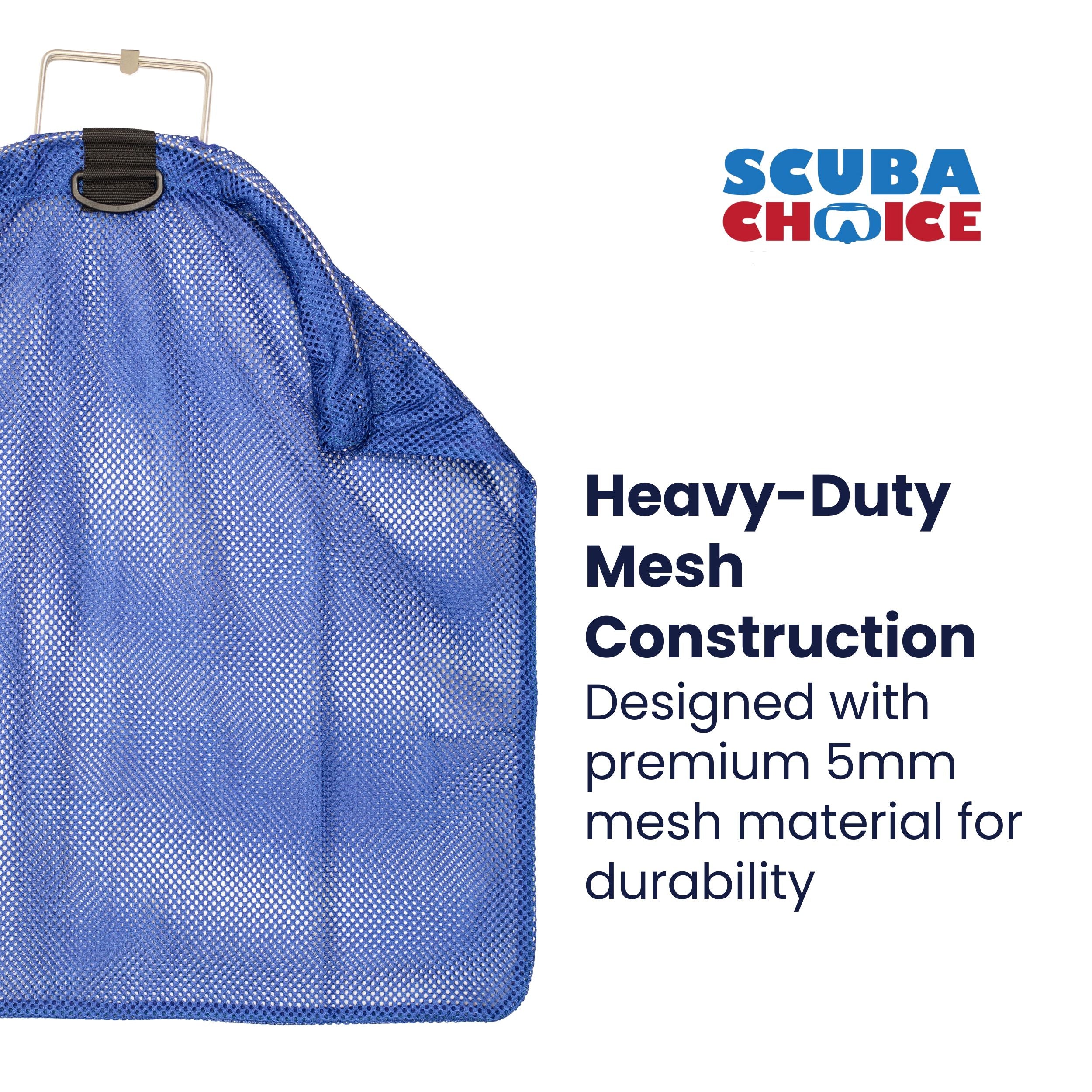Scuba Choice Spearfishing 5mm S.S Handle Fish Mesh Bag, Blue