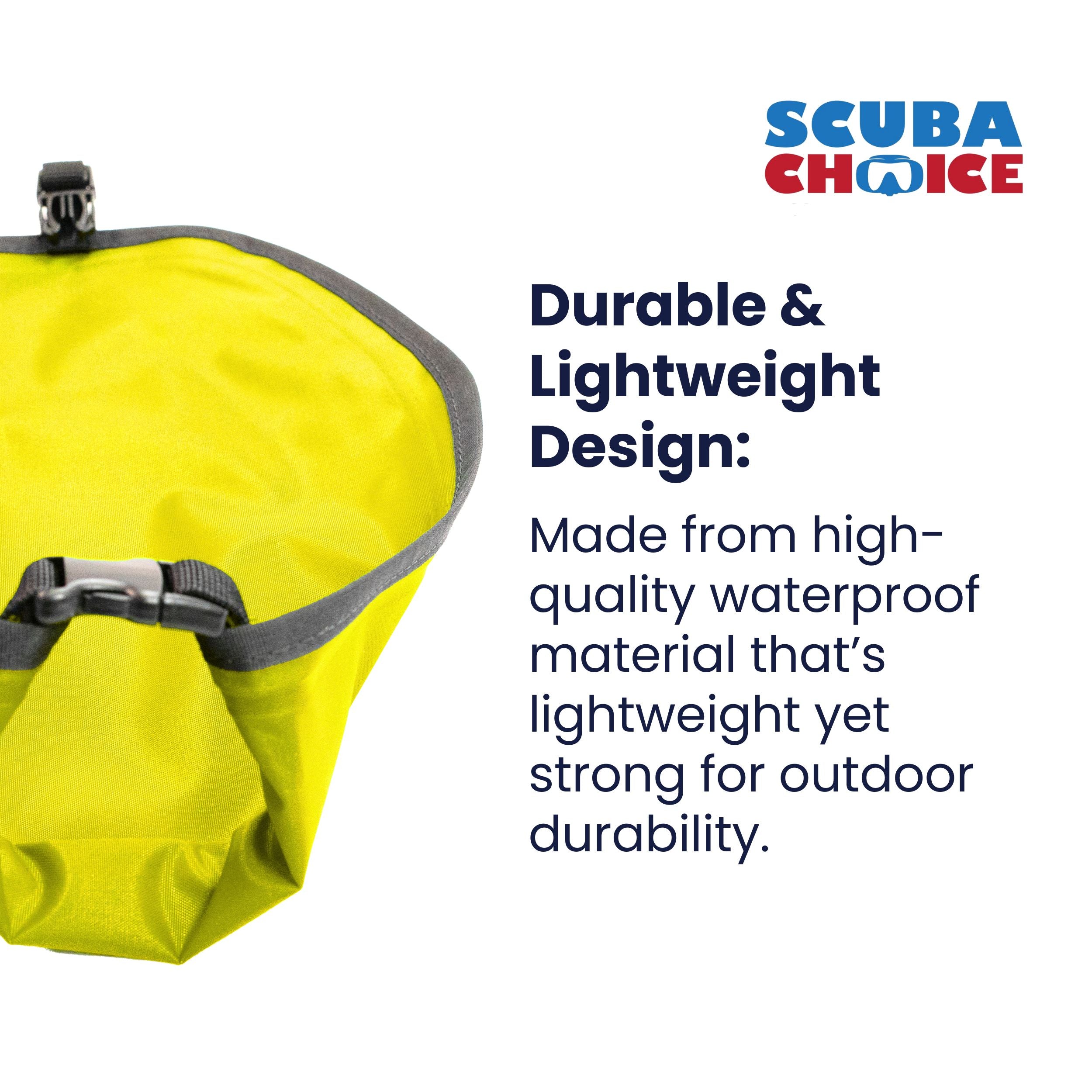 Scuba Choice Travel Size Waterproof Dry Sack Pouch 13" x 8.5", Camping Kayaking