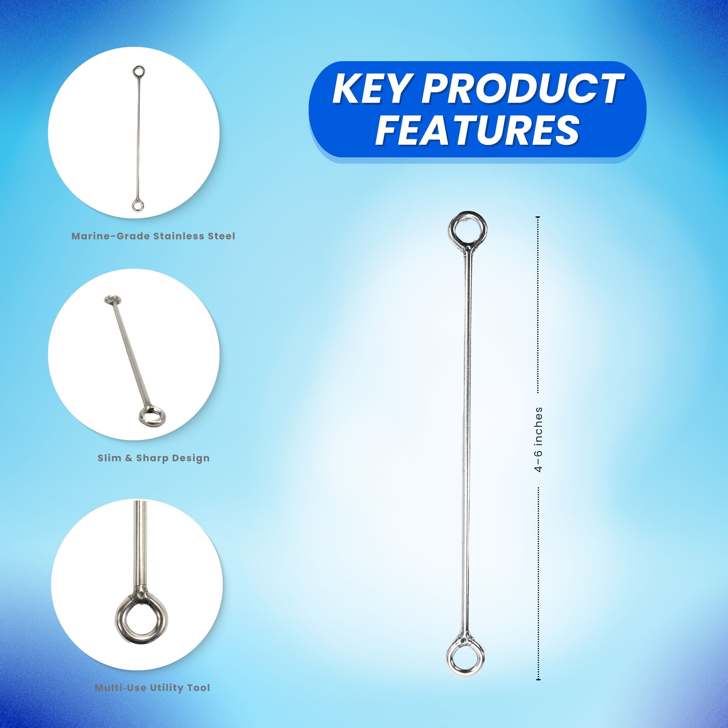 Scuba Diving Spearfishing Stainless Steel Speed Needle