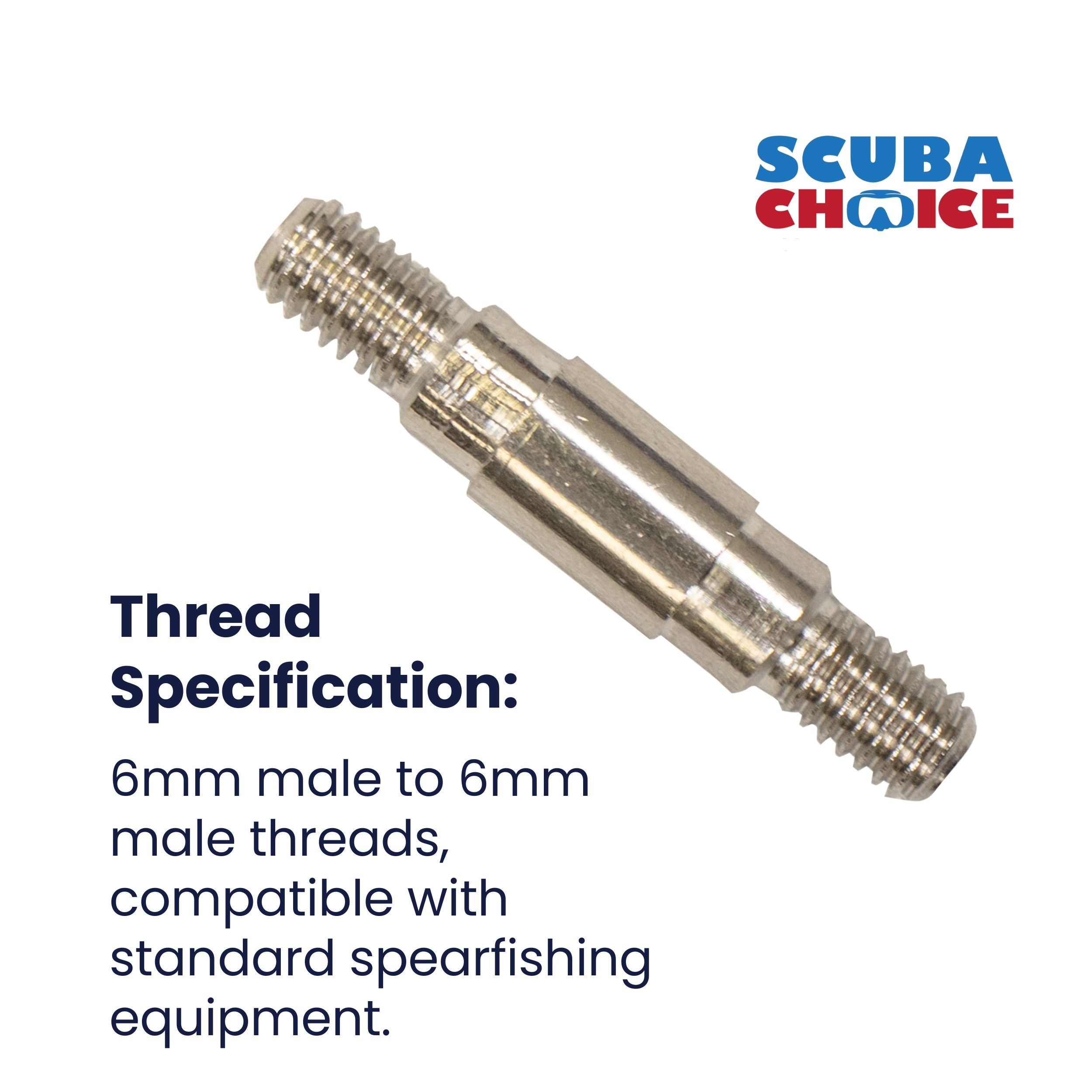 Scuba Choice 6mm Male to 6mm Male Adapter
