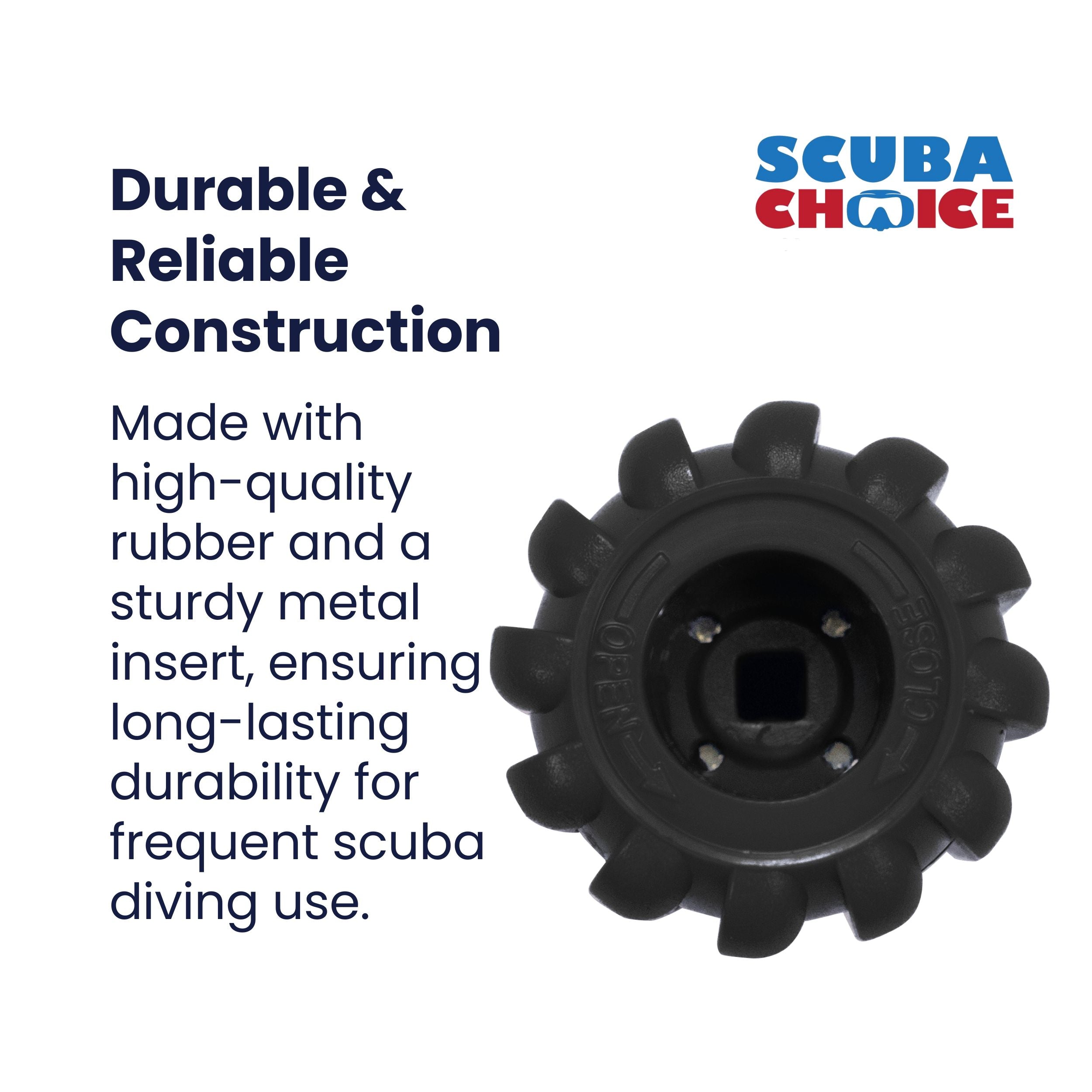 Scuba Choice Scuba Diving Tank Valve Knob - Round Shape