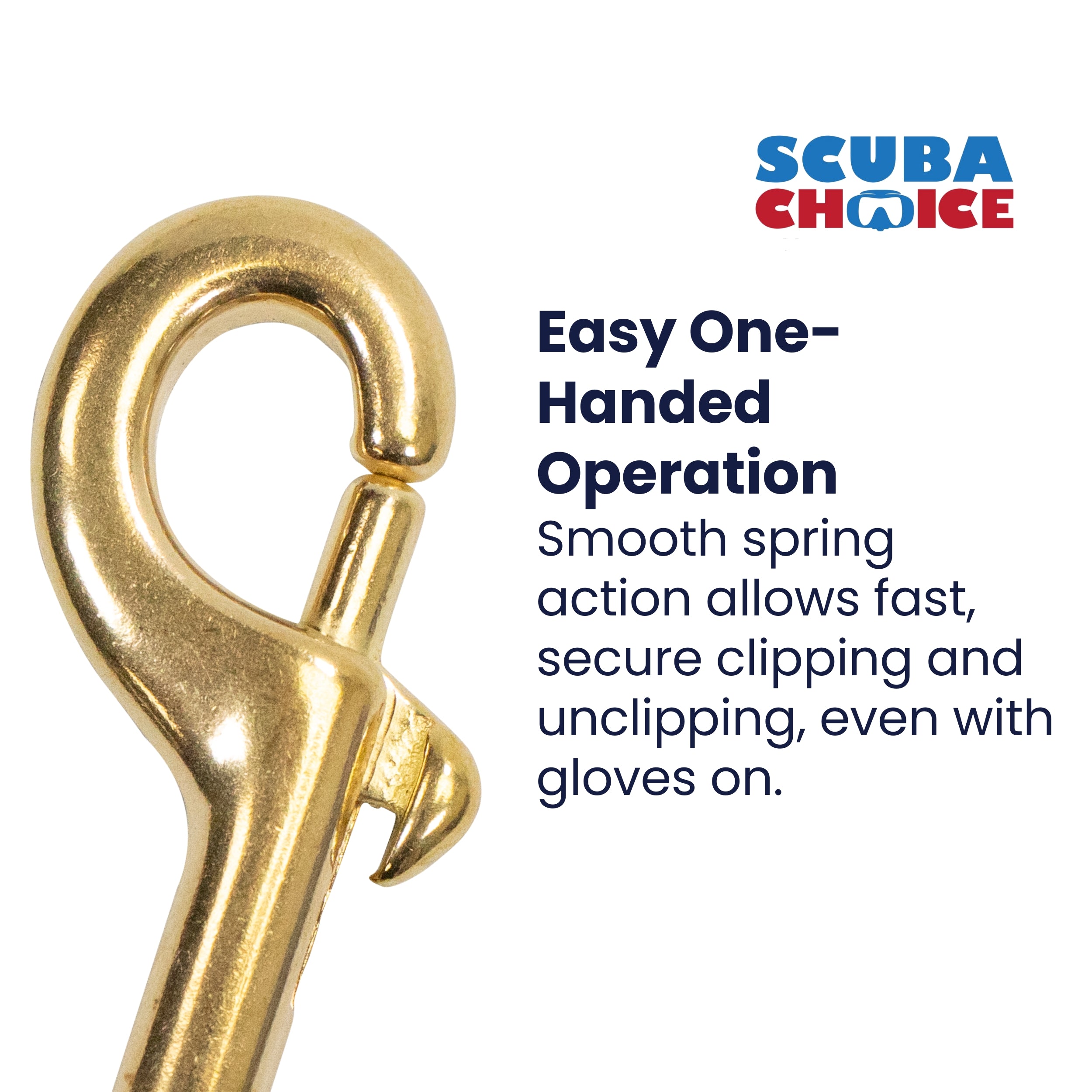 Scuba Dive 4" Brass Clip Double Ended Snap Bolt