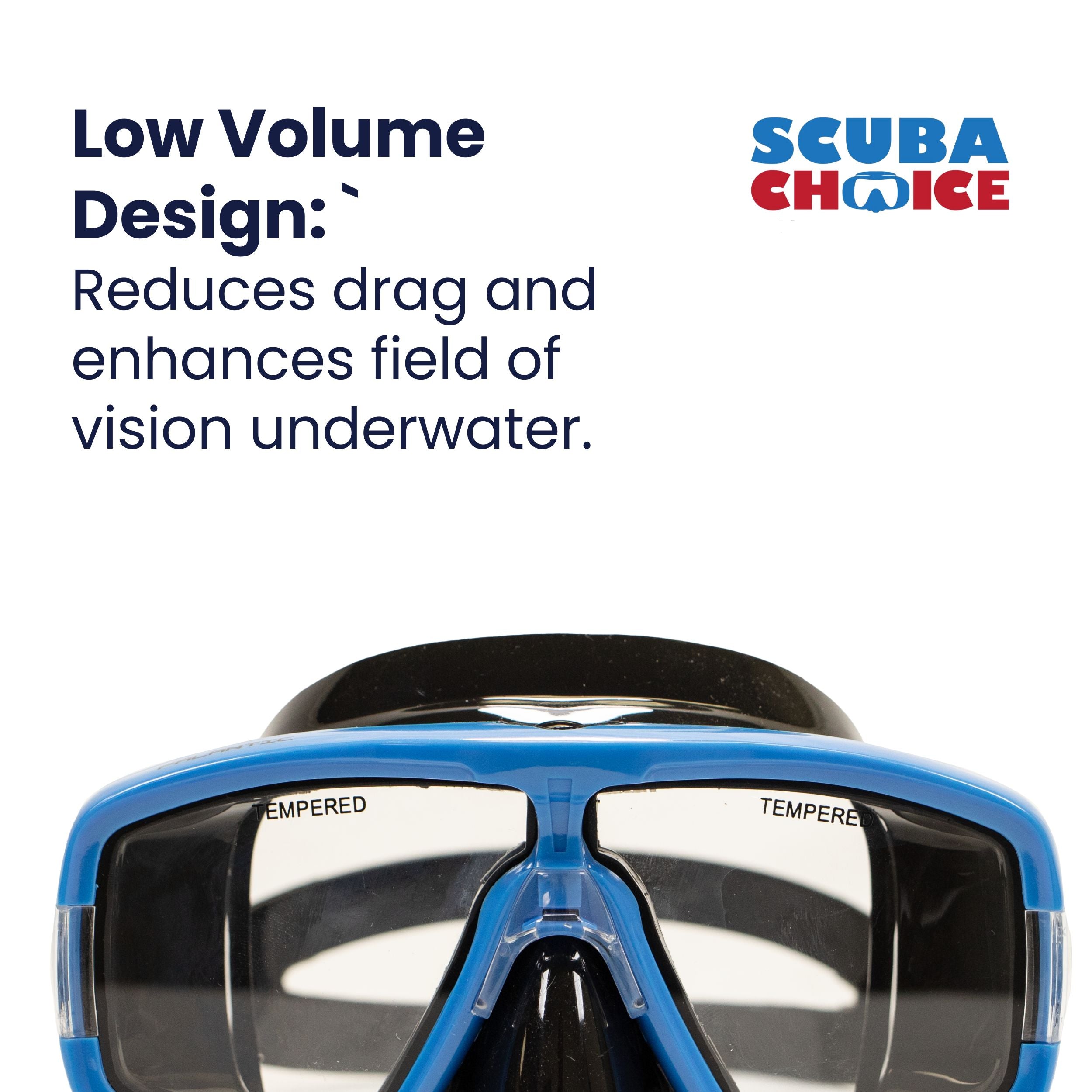 Palantic Diving & Snorkeling 2 Window Black Dive Mask