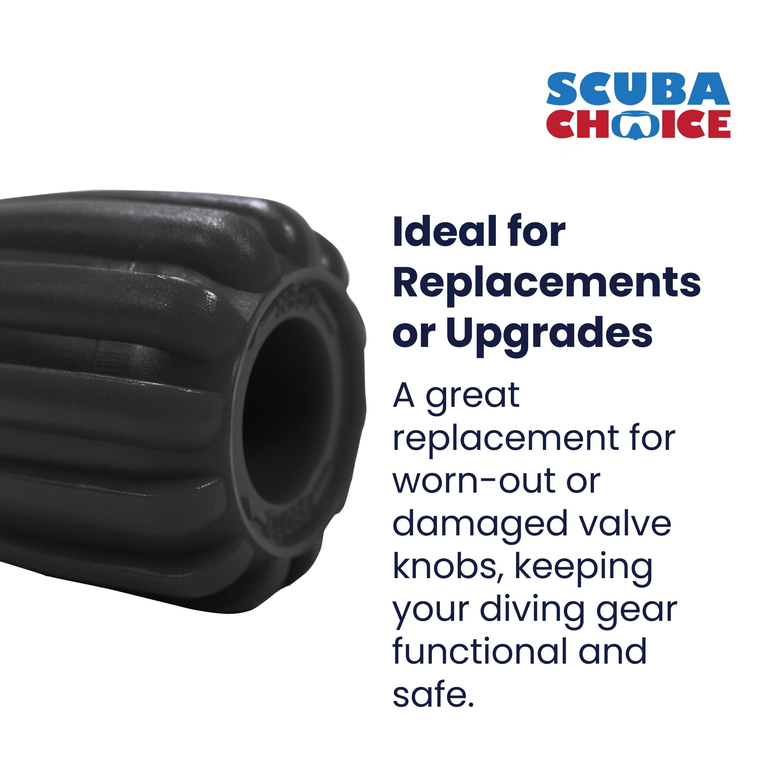 Scuba Choice Scuba Diving Tank Valve Knob - Round Shape