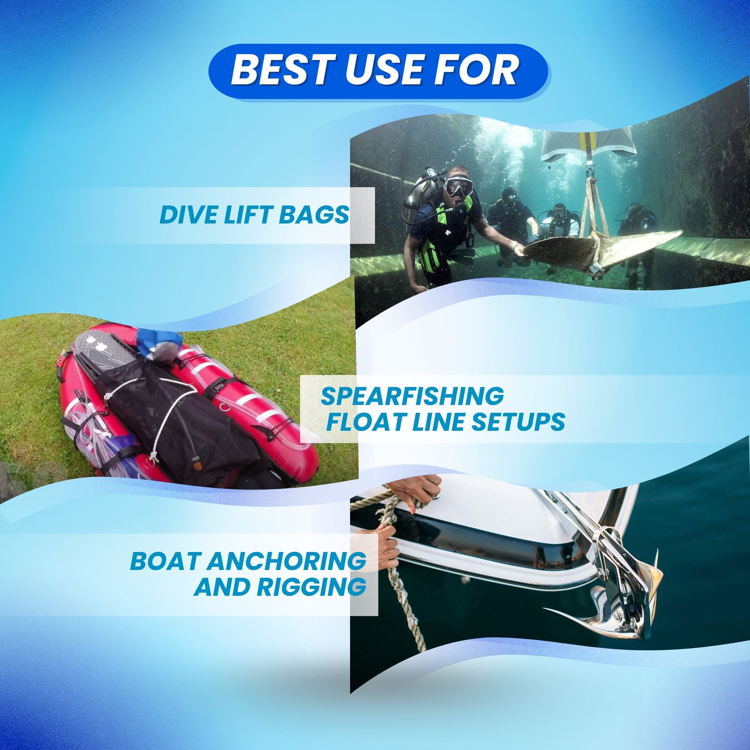 Scuba Choice Marine Grade Stainless Steel Swivel Shackle w/ Eye, 66mm