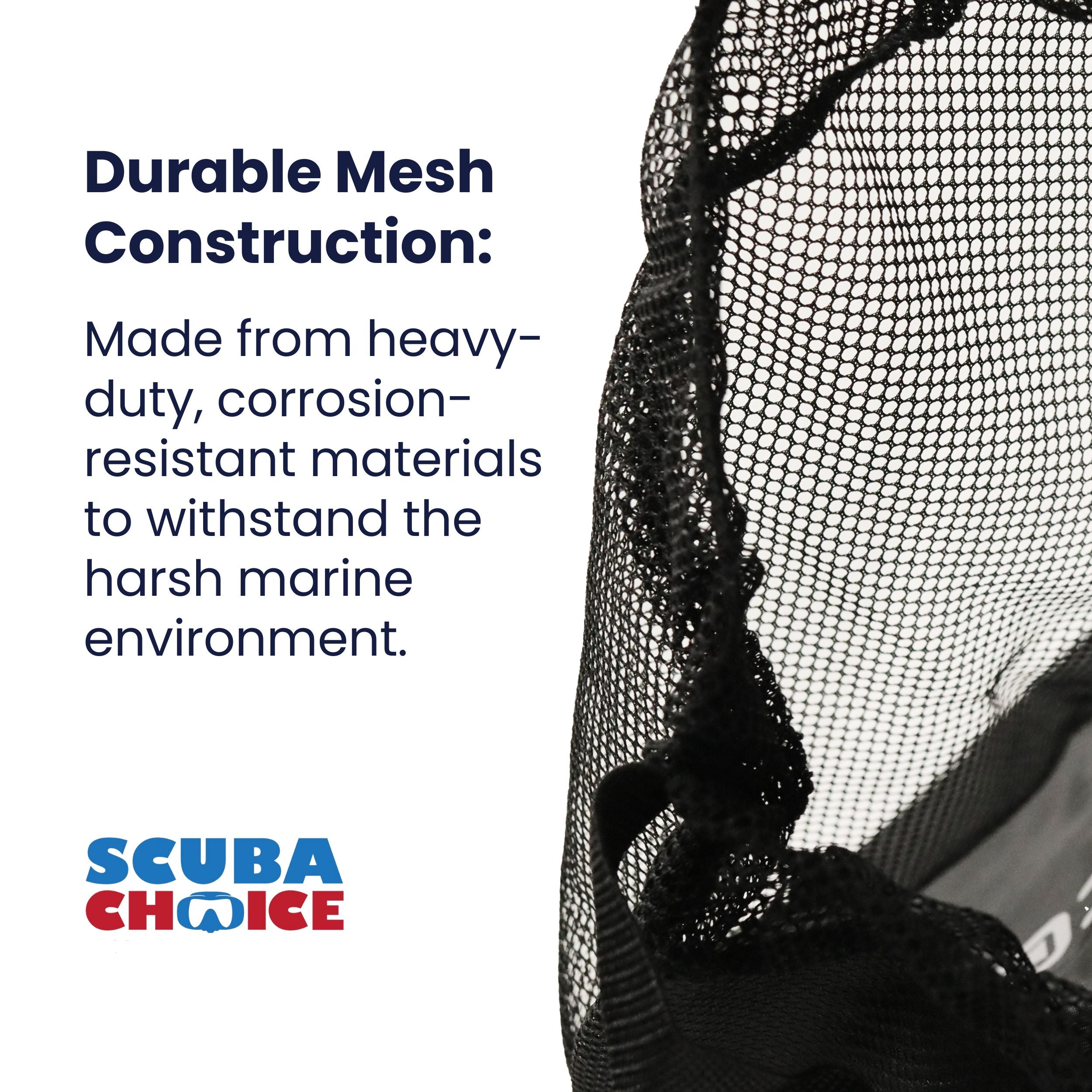 Spearfishing Palantic Large Fish Lobster Catch Bag 20" x 18" with Waist Strap