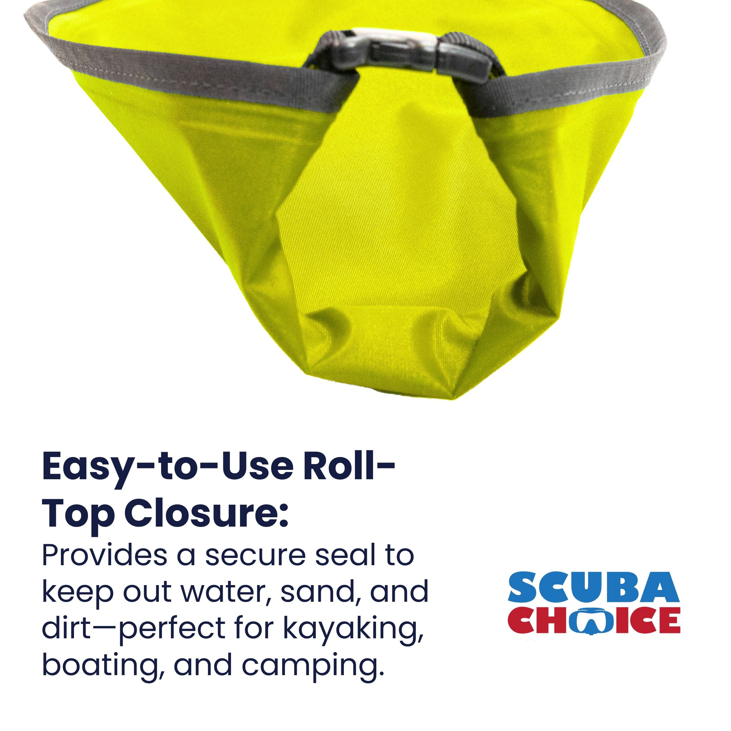 Scuba Choice Travel Size Waterproof Dry Sack Pouch 13" x 8.5", Camping Kayaking