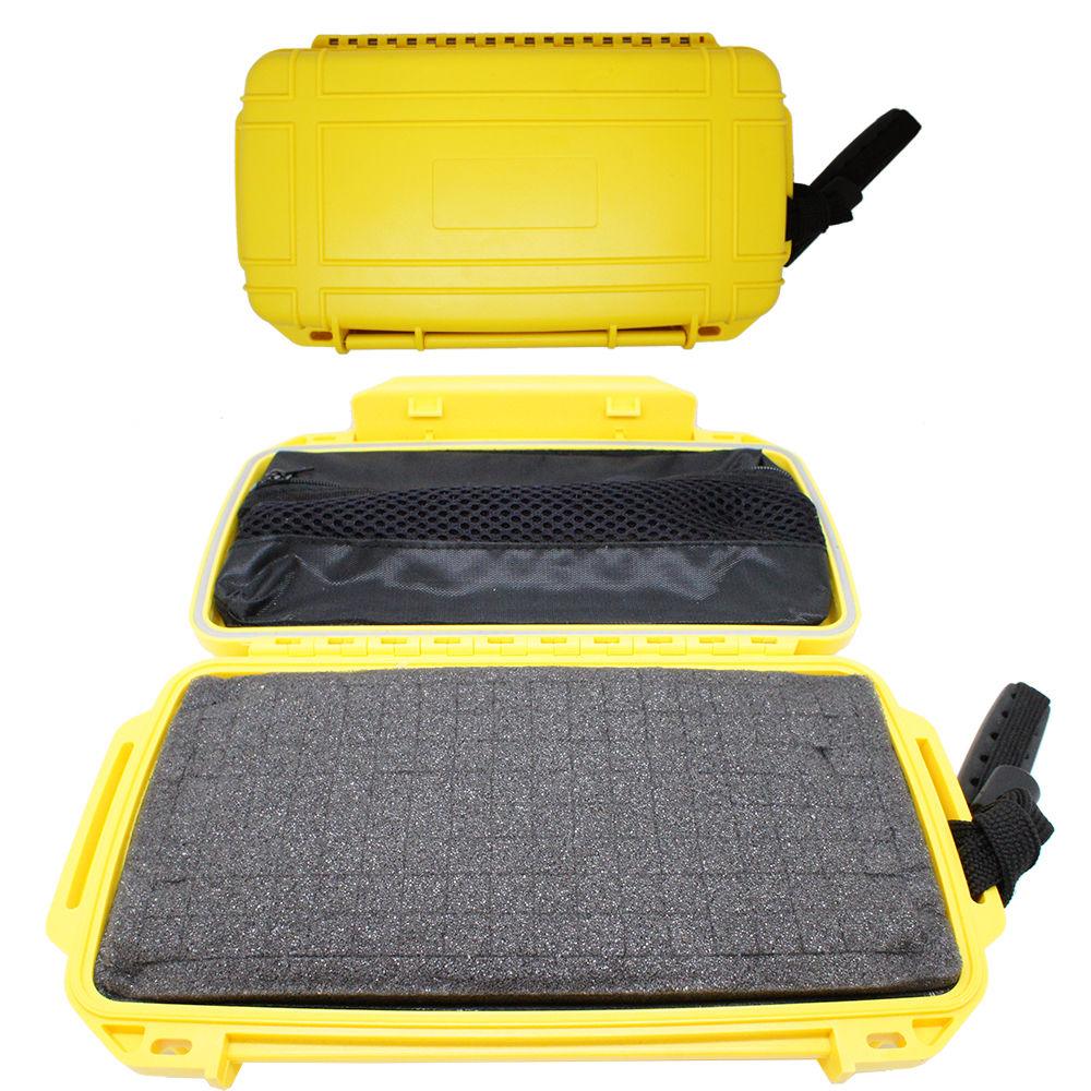 Waterproof Yellow Dry Box Case Container w/ Form (Fits iPhone 8 Plus) - Scuba Choice