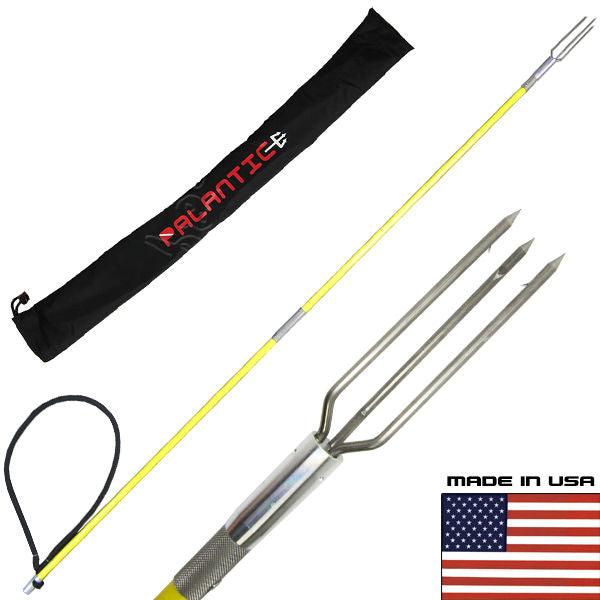 4.5' Travel Two Piece Spearfishing Fiber Glass Pole Spear w/ Lionfish Tip & Bag - Scuba Choice