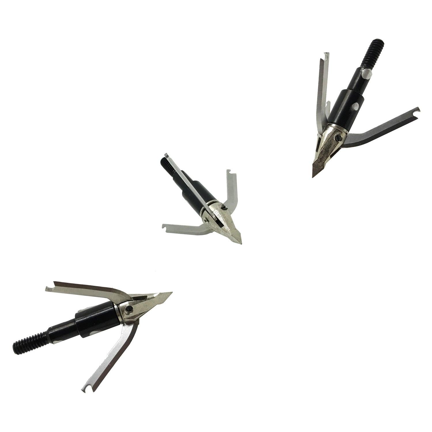 Safari Choice Archery 3 Fixed Blades Broadheads 100g, 6pc pack - Scuba Choice
